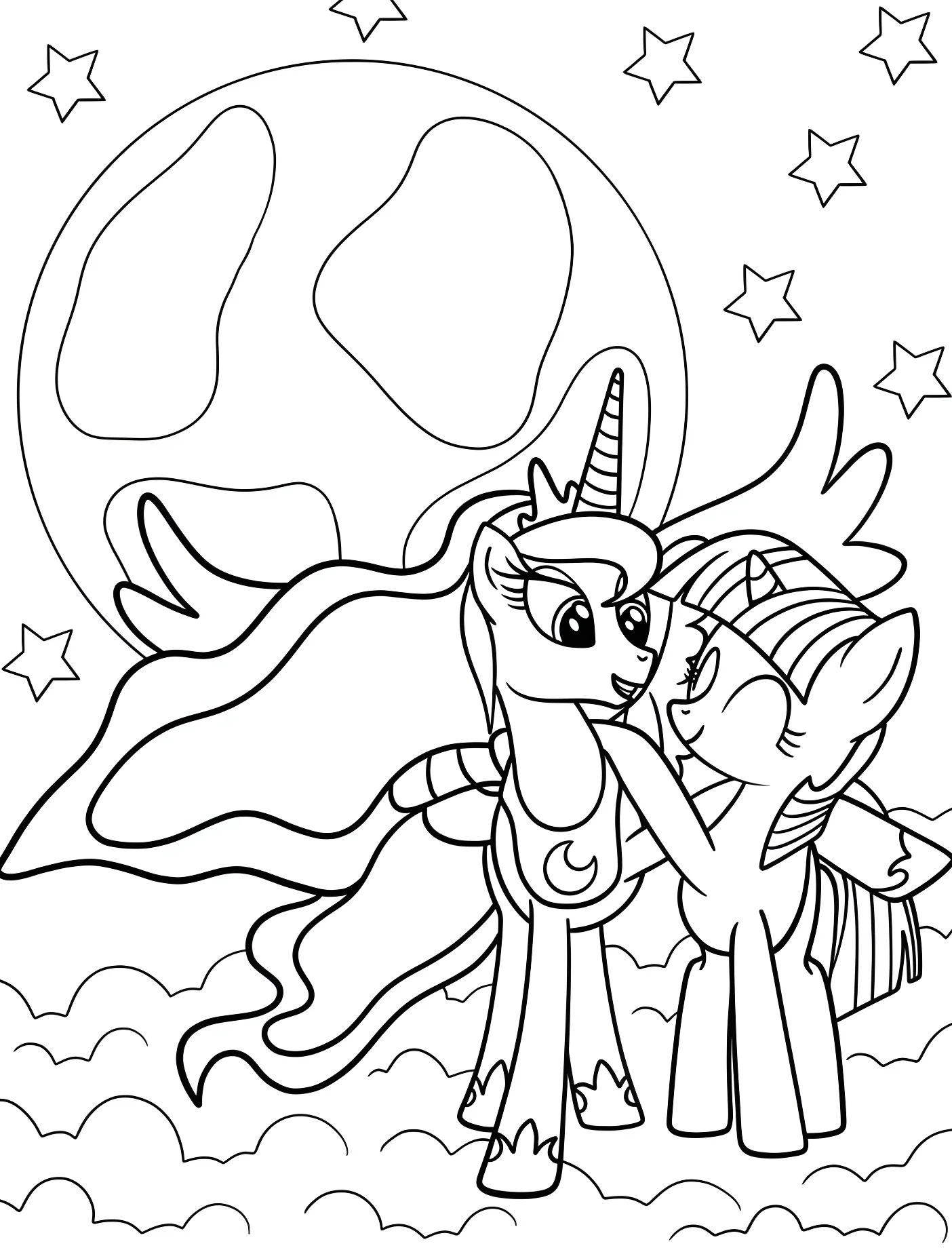 Твайлайт Спаркл и Принцесса Луна №11302. Принцессы. Принцесса Луна (My Little Pony).