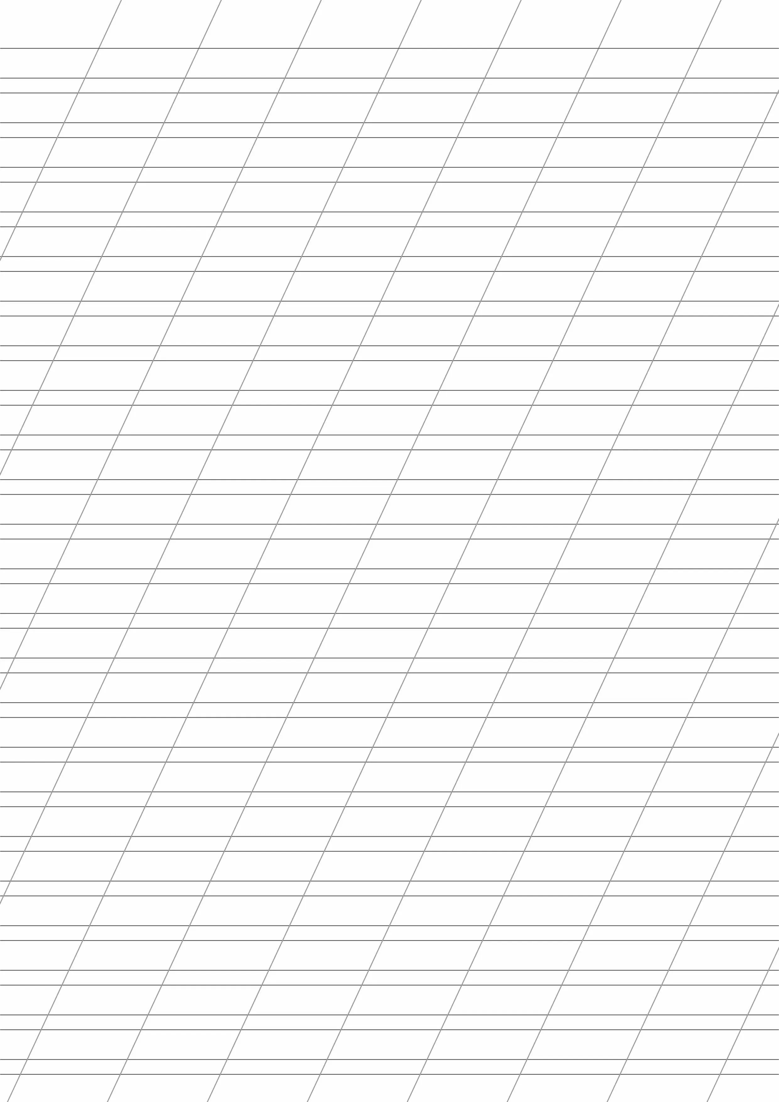 Косая линейка косая формат А4 без полей №2. Прописи онлайн. Тетрадная разлиновка для школьных прописей.