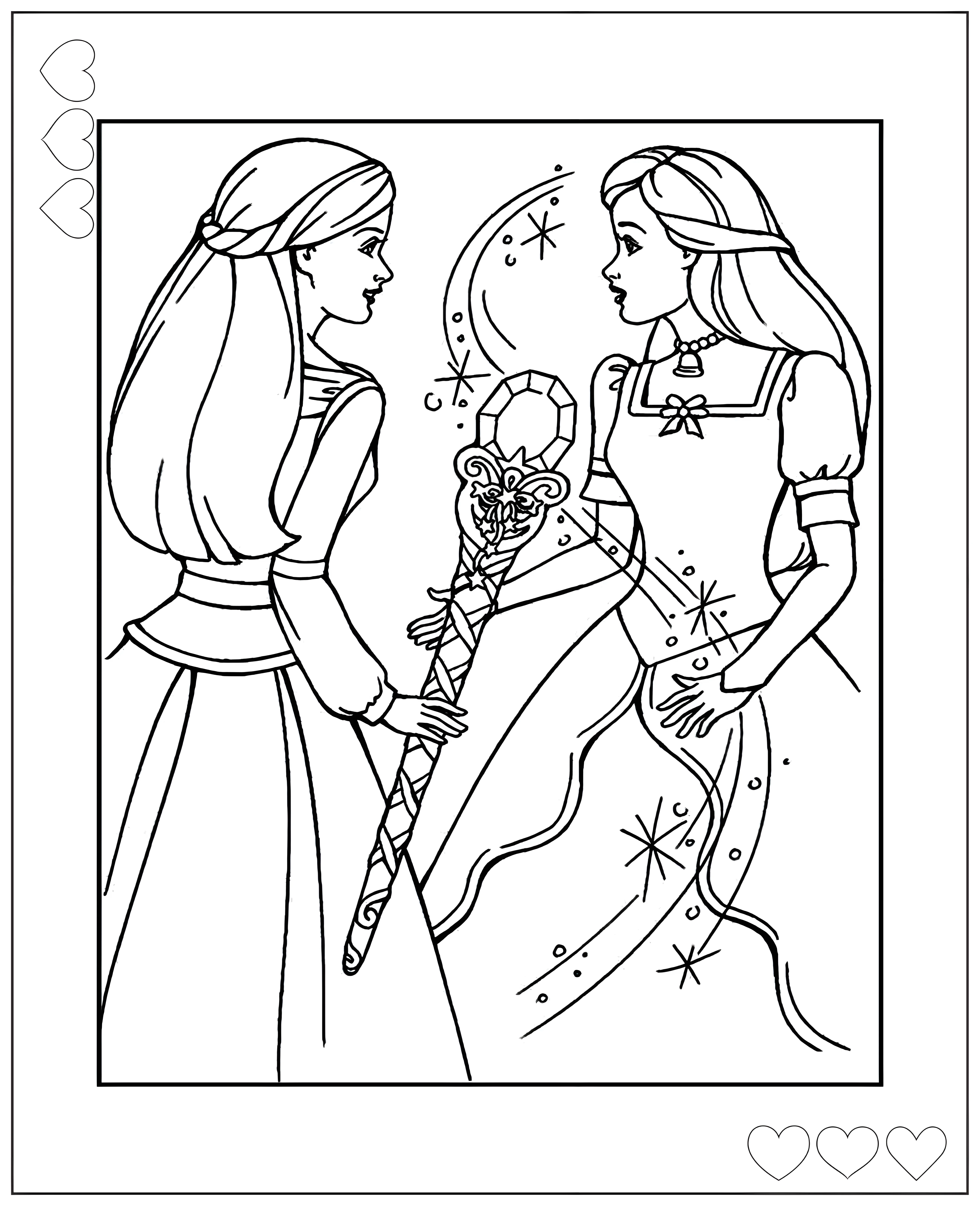 Фея Барби №552. Раскраски для девочек по категориям. Барби.