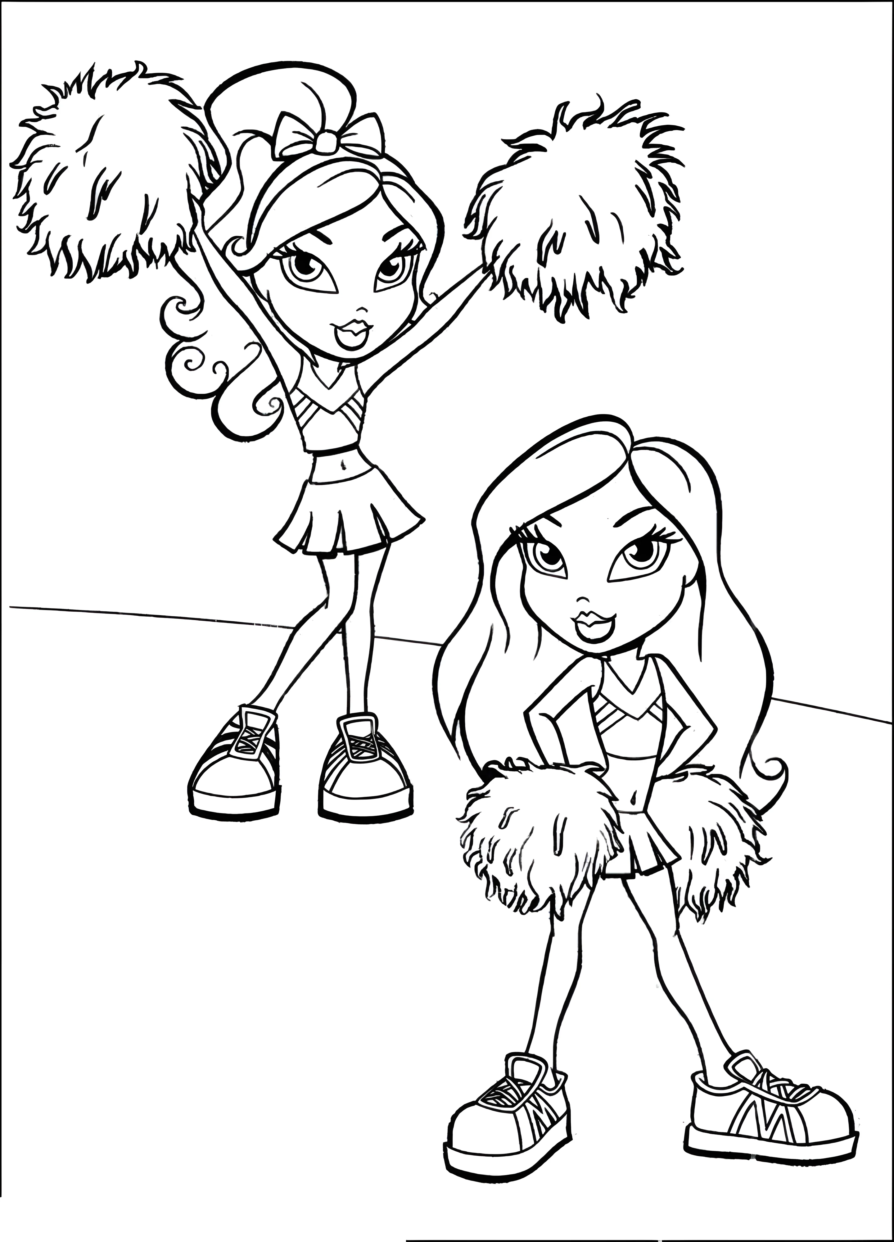Куклы Bratz №1500. Раскраски для девочек по категориям. Братц.