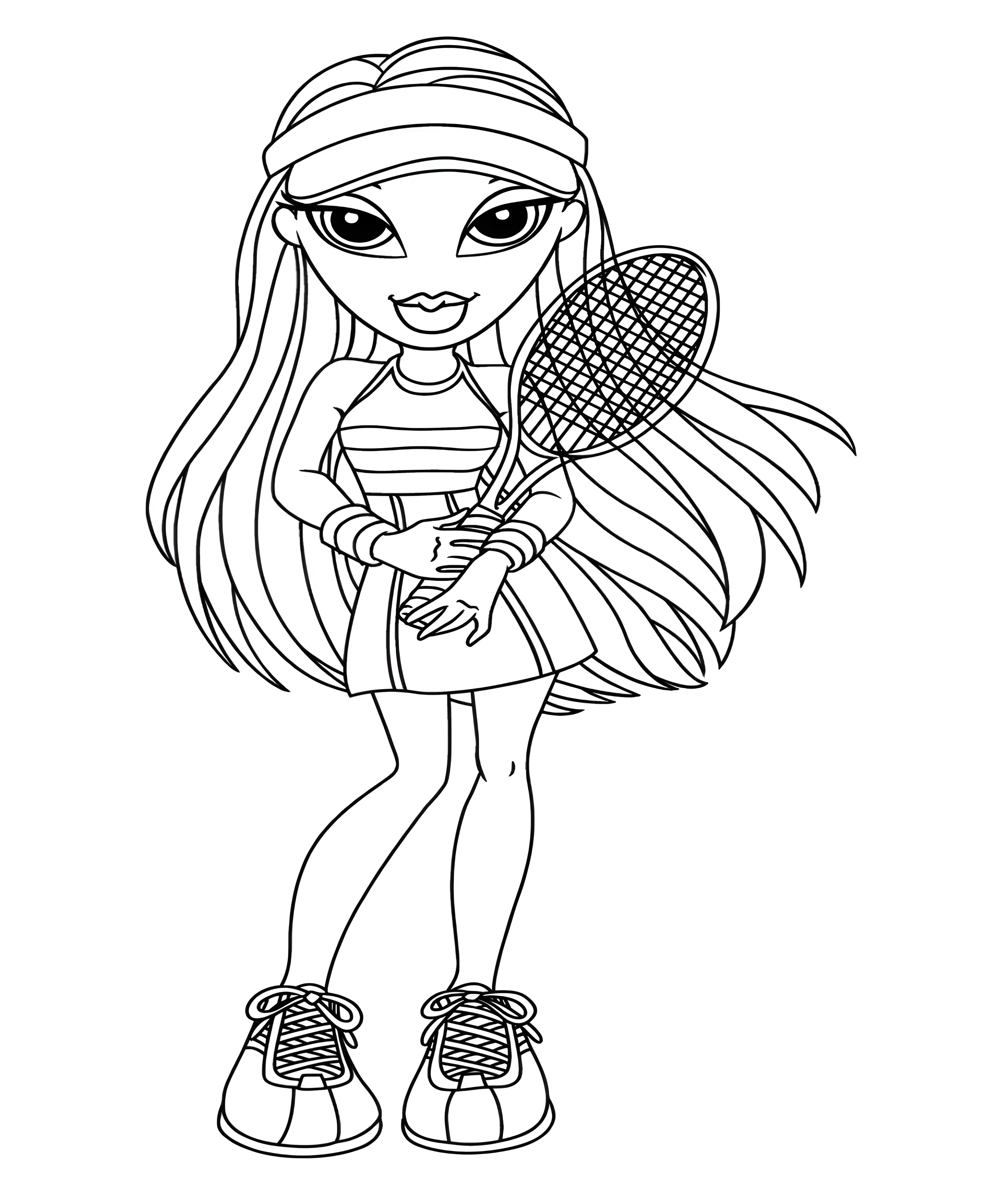 Bratz Vinessa №1485. Раскраски для девочек по категориям. Братц.
