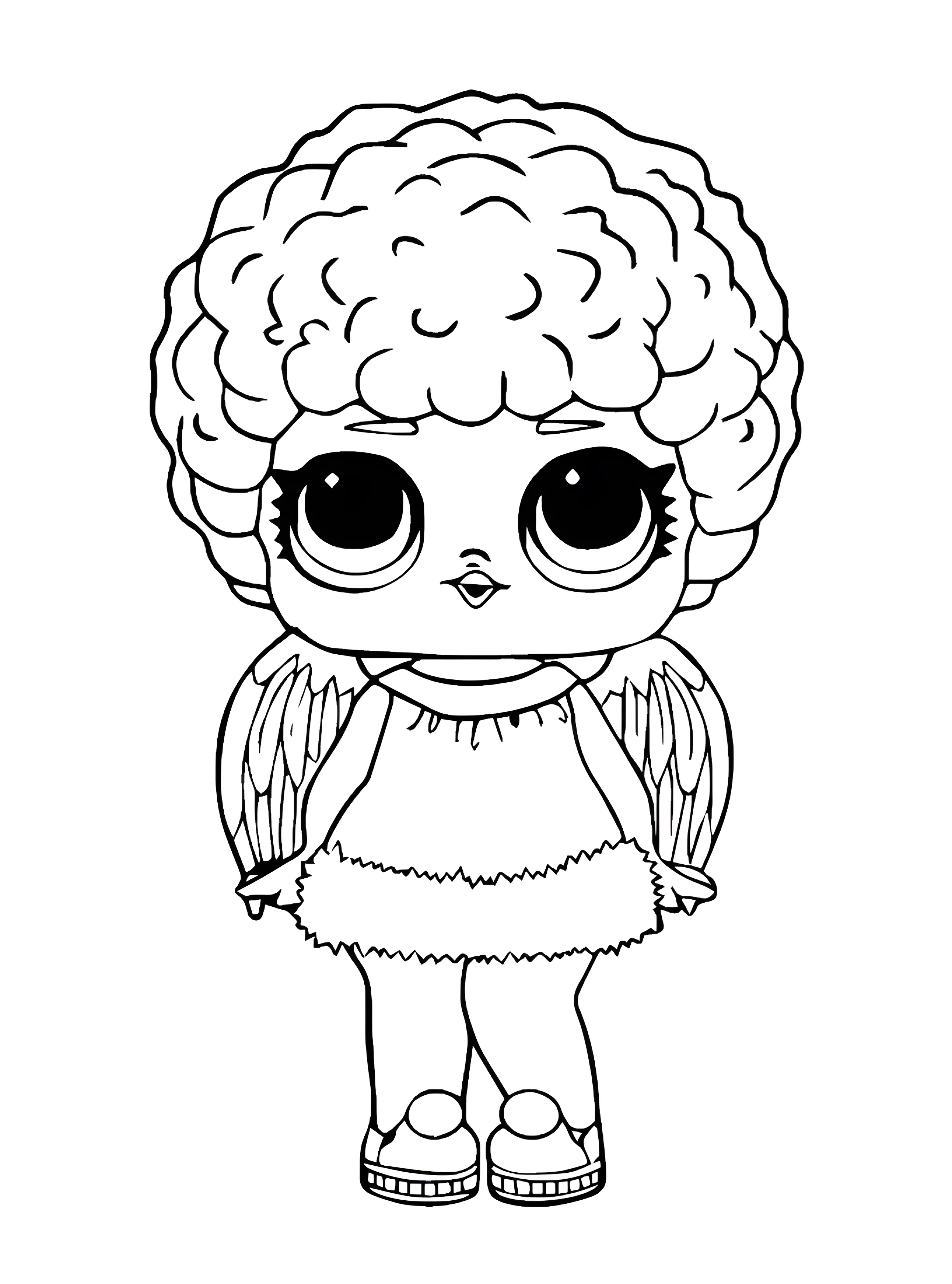 ЛОЛ Bashful Q.T №2302. Популярные раскраски. Куклы ЛОЛ.