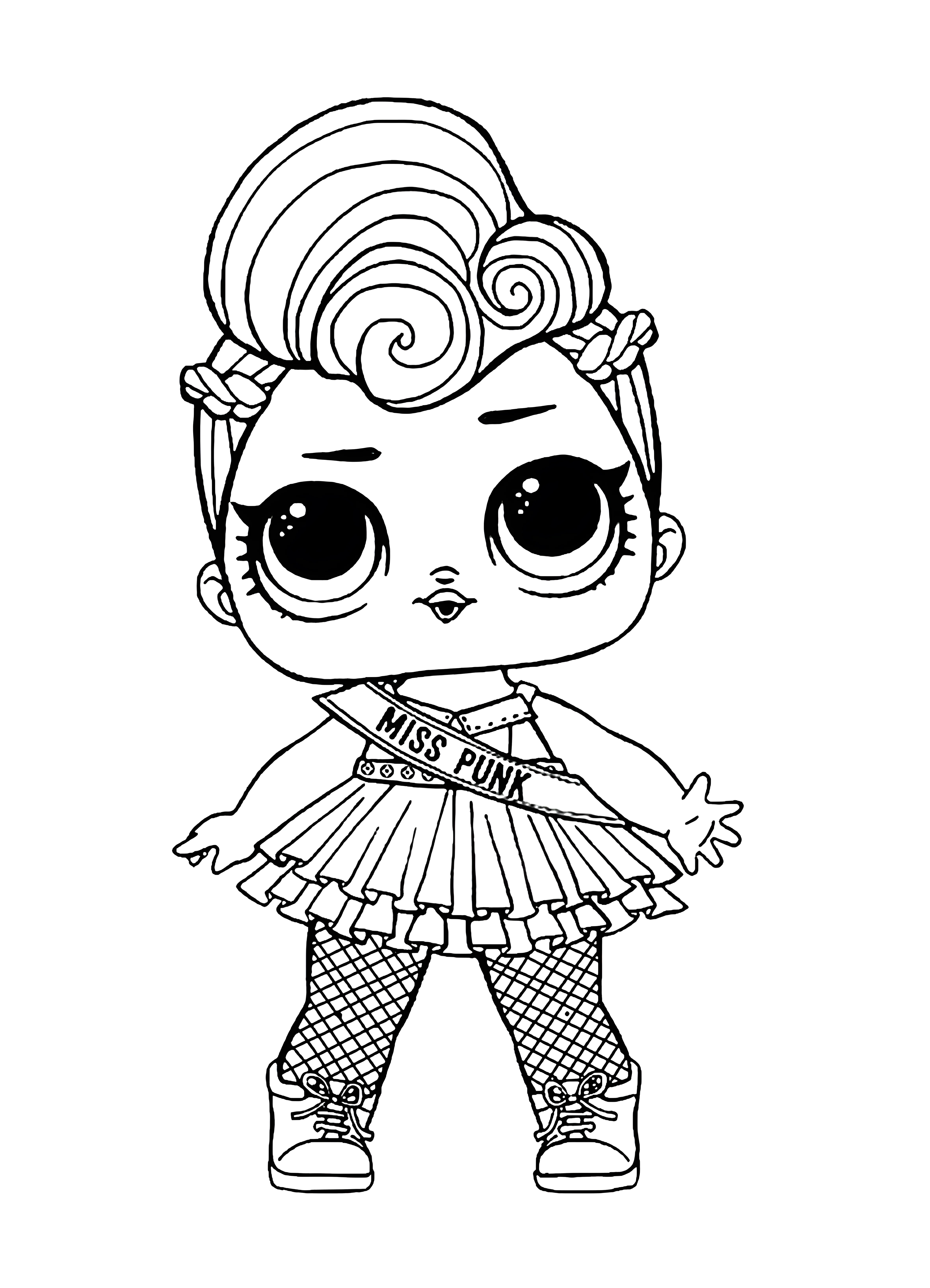 ЛОЛ Miss Punk серия 2 (Мисс Панк №2356. Популярные раскраски. Куклы ЛОЛ.