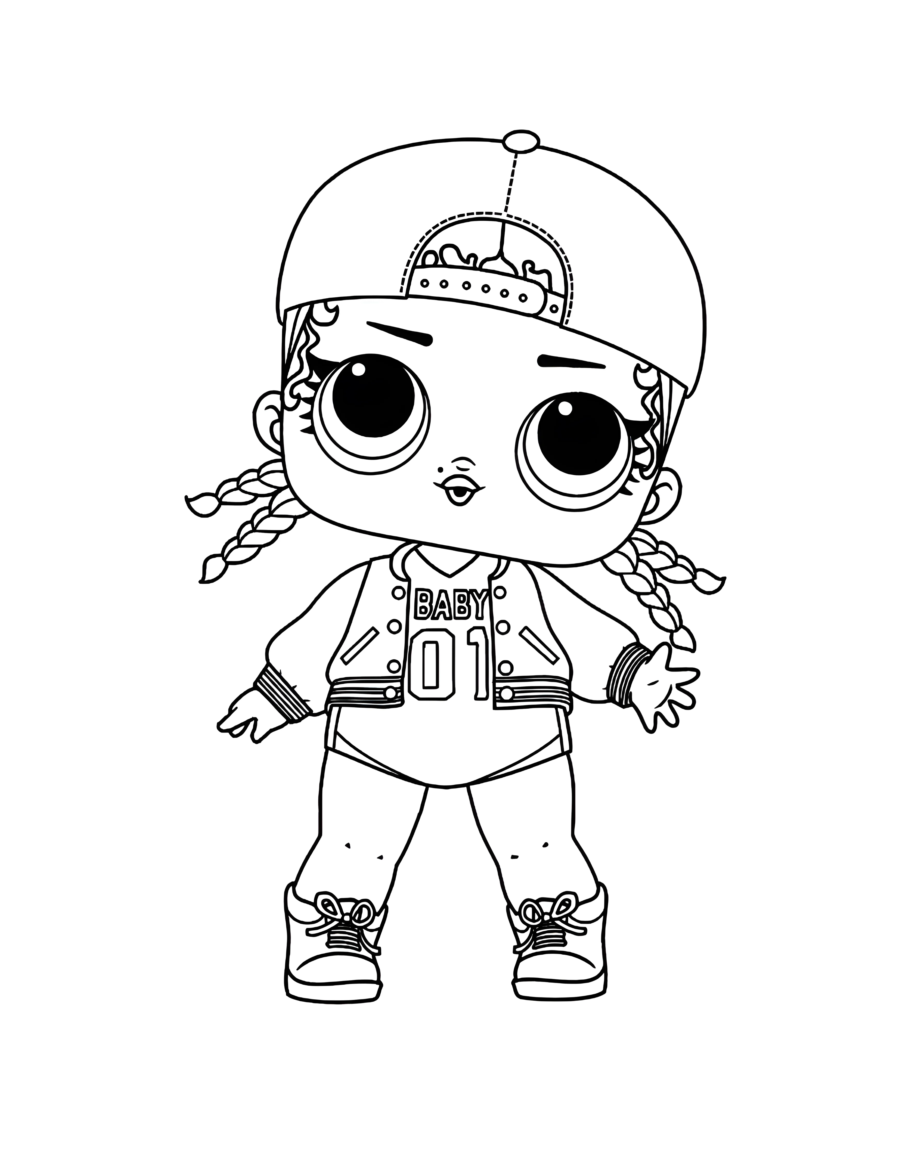 ЛОЛ куколка M.C. Swag серия 1 №2330. Популярные раскраски. Куклы ЛОЛ.