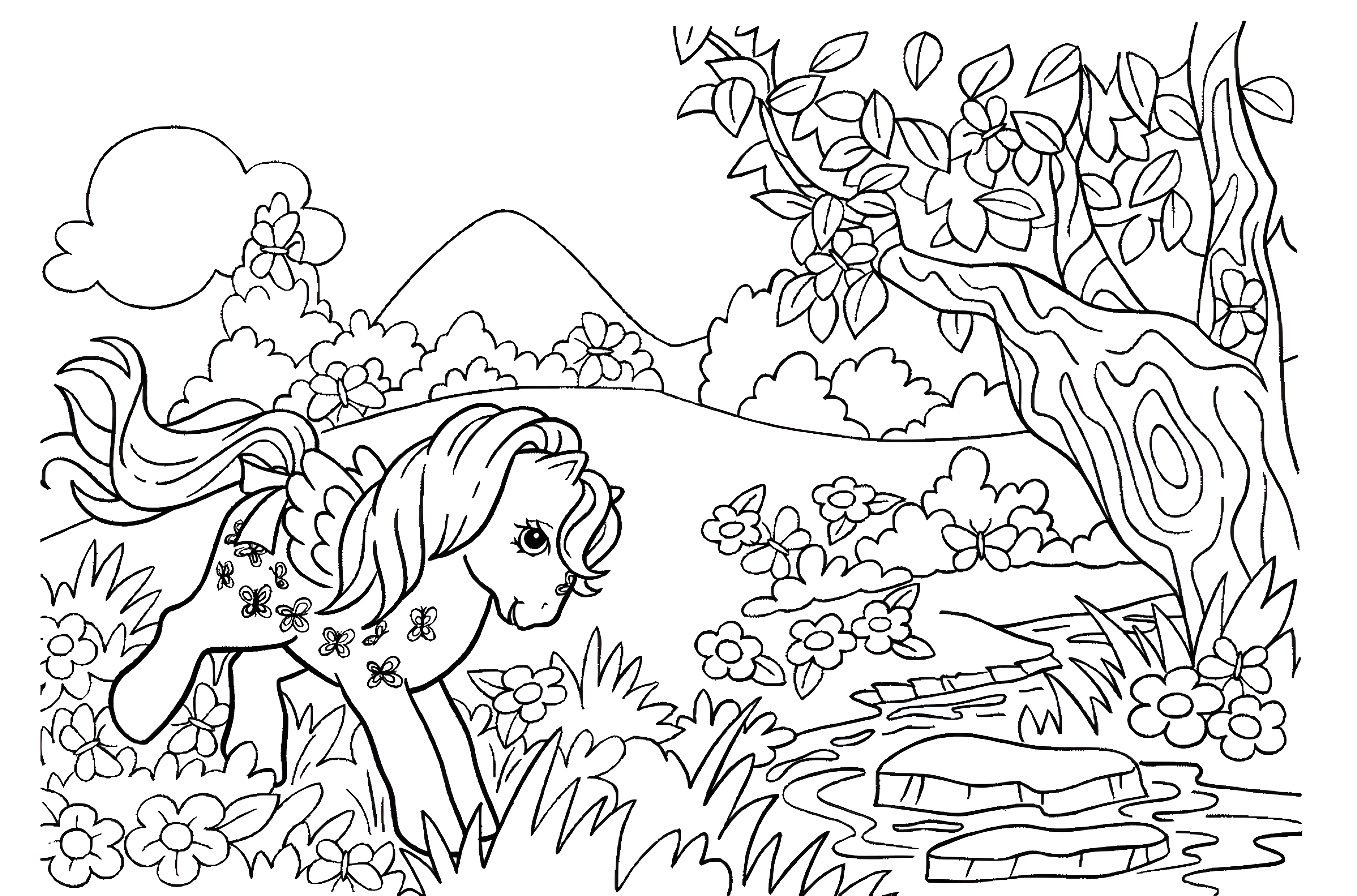 My Little Pony №1312. Раскраски для девочек по категориям. Май Литл Пони.
