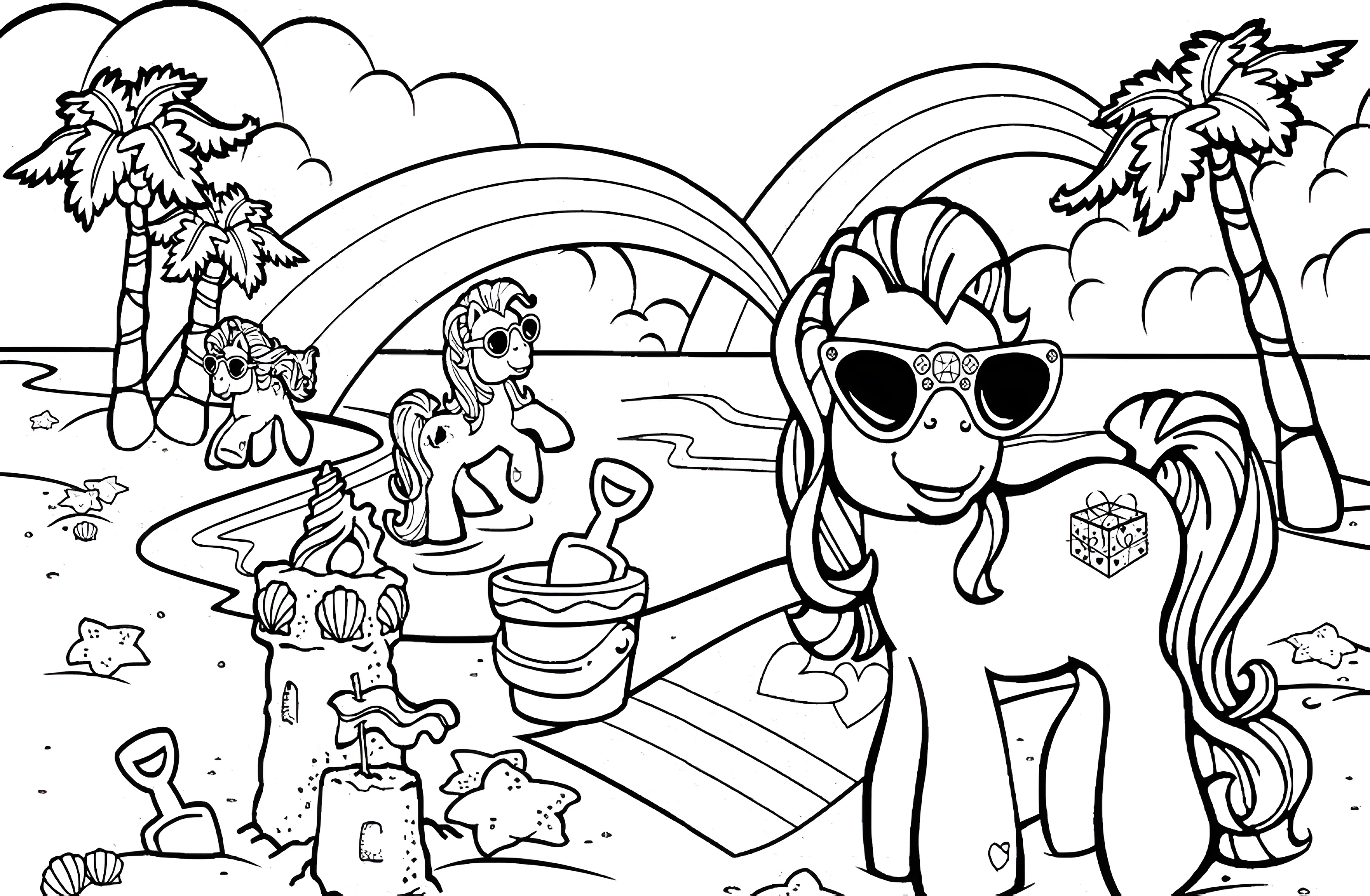 My Little Pony №1260. Раскраски для девочек по категориям. Май Литл Пони.