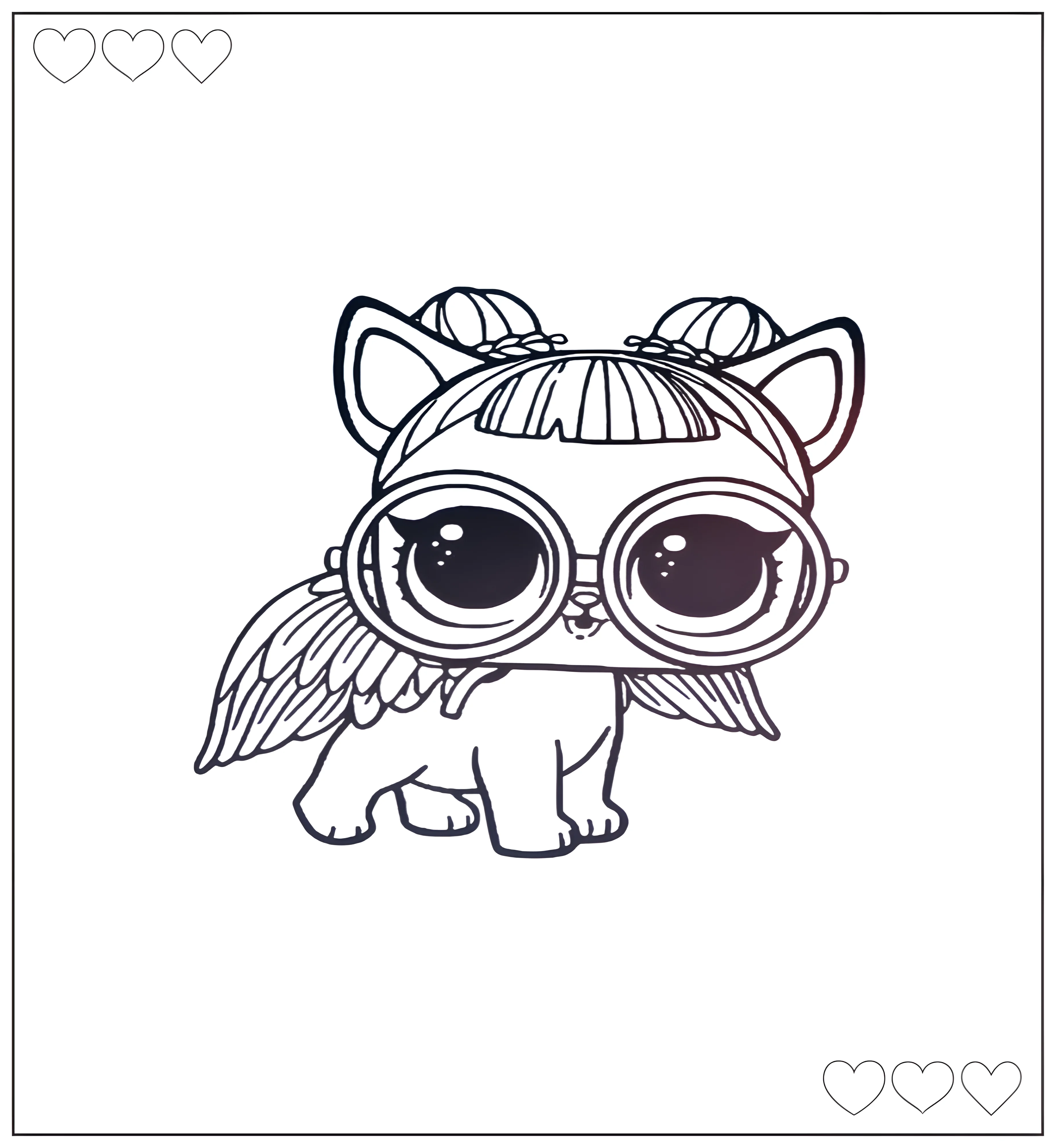 Sugar Pup №777. Раскраски для девочек по категориям. Питомцы Лол.