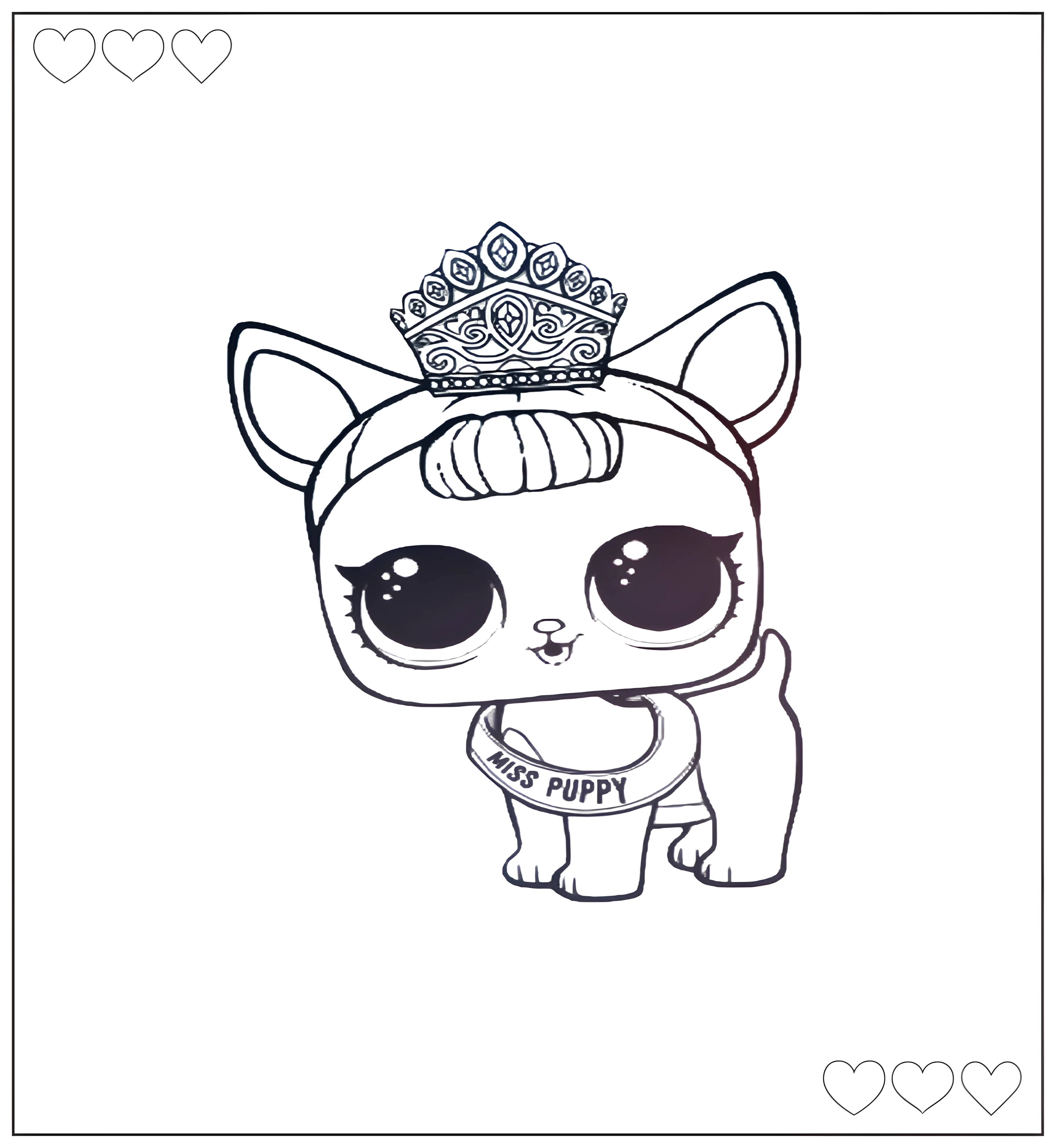 Miss Puppy №780. Раскраски для девочек по категориям. Питомцы Лол.