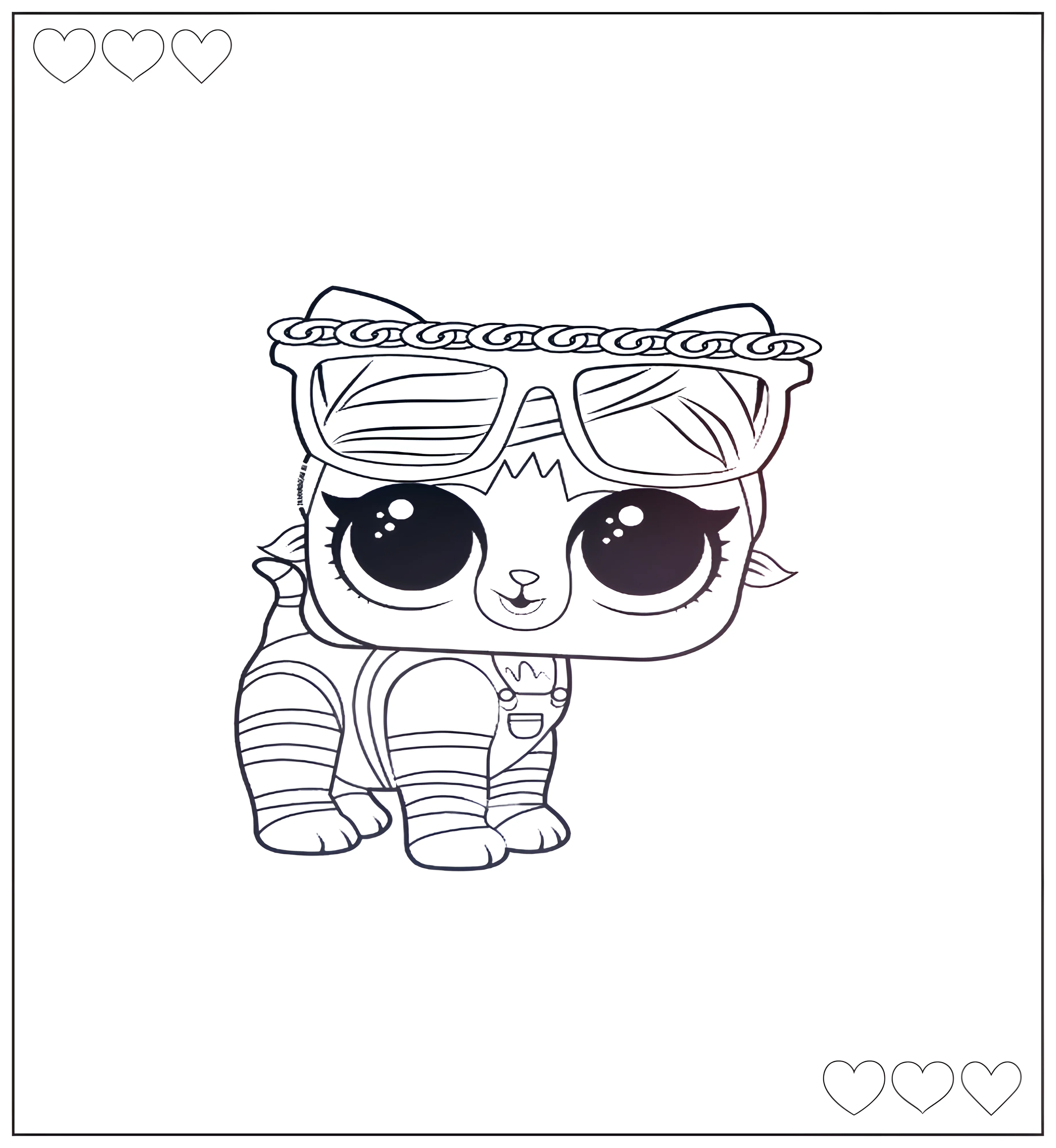 Kitty Kitty №768. Раскраски для девочек по категориям. Питомцы Лол.