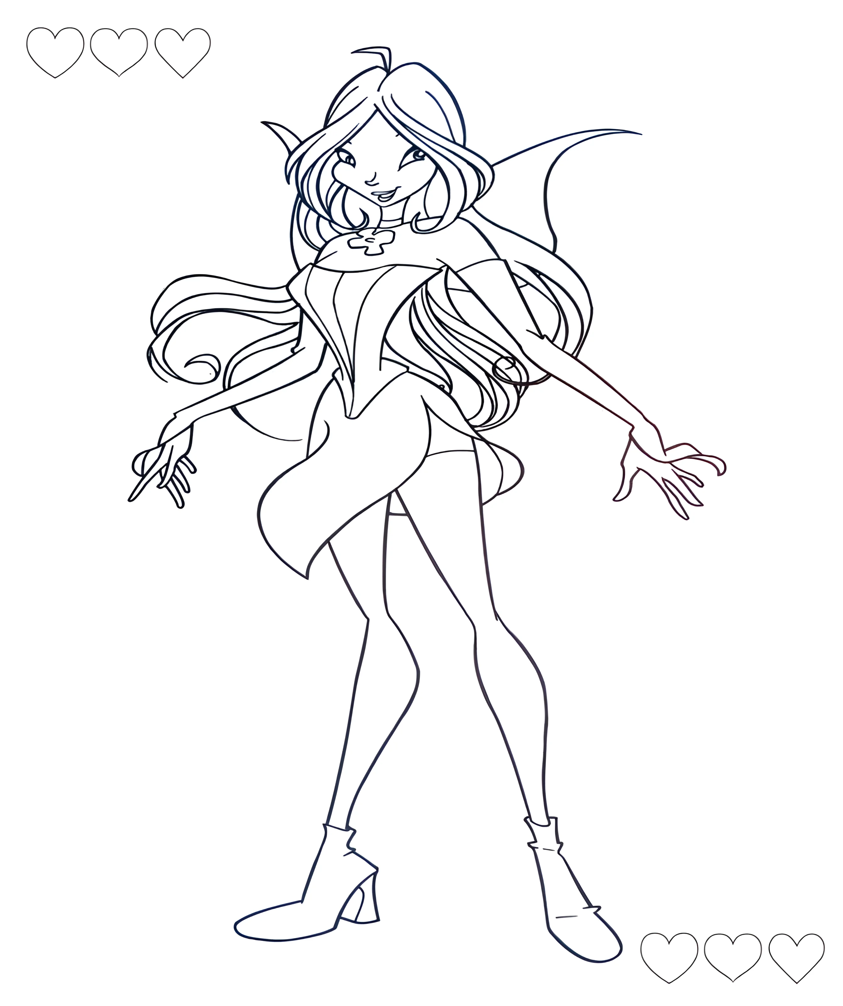 Winx Club №9594. Раскраски по возрастам и полу. Раскраски для девочек.