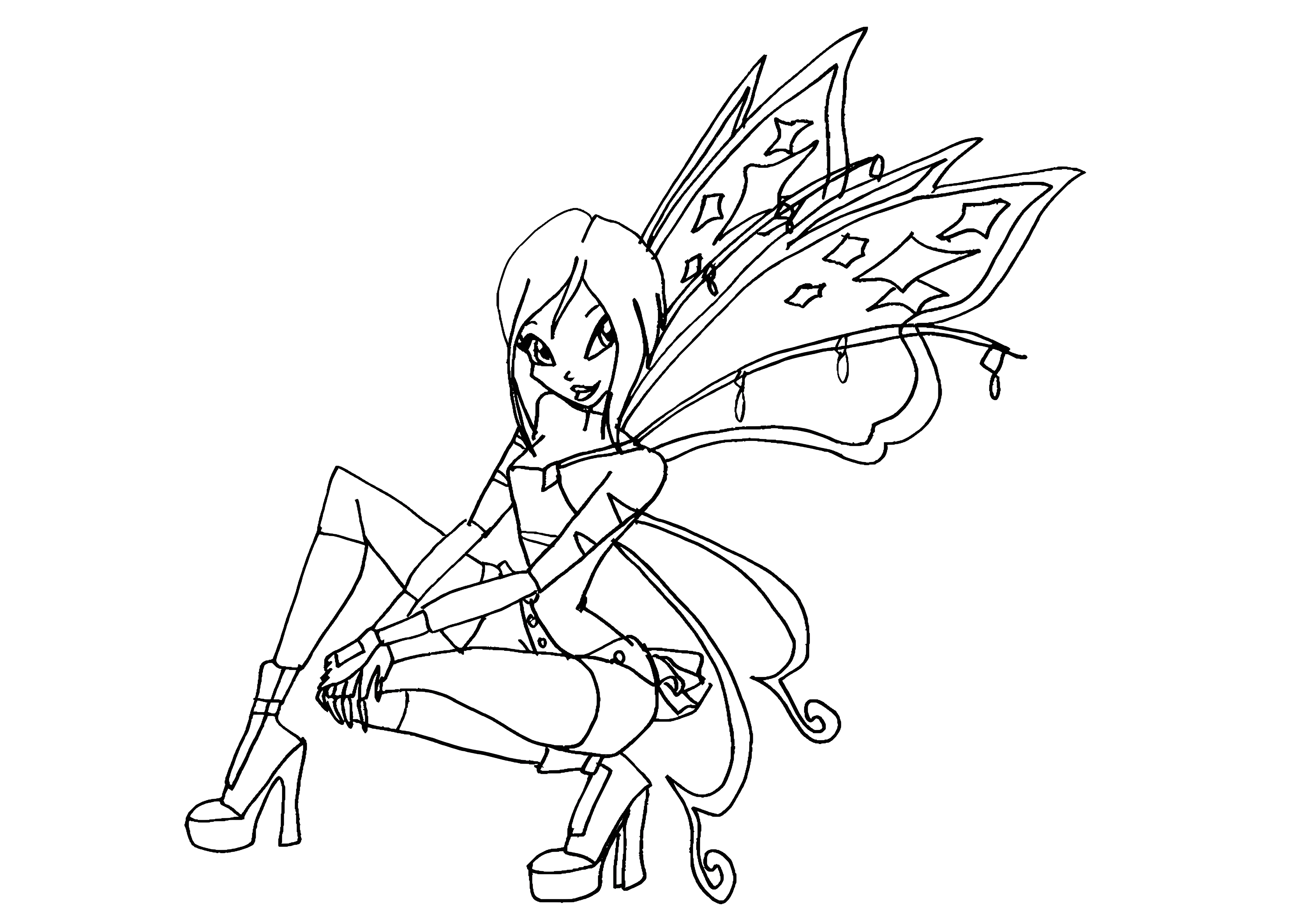 Фея технологий Winx №2785. Раскраски для девочек по категориям. Винкс (Winx).