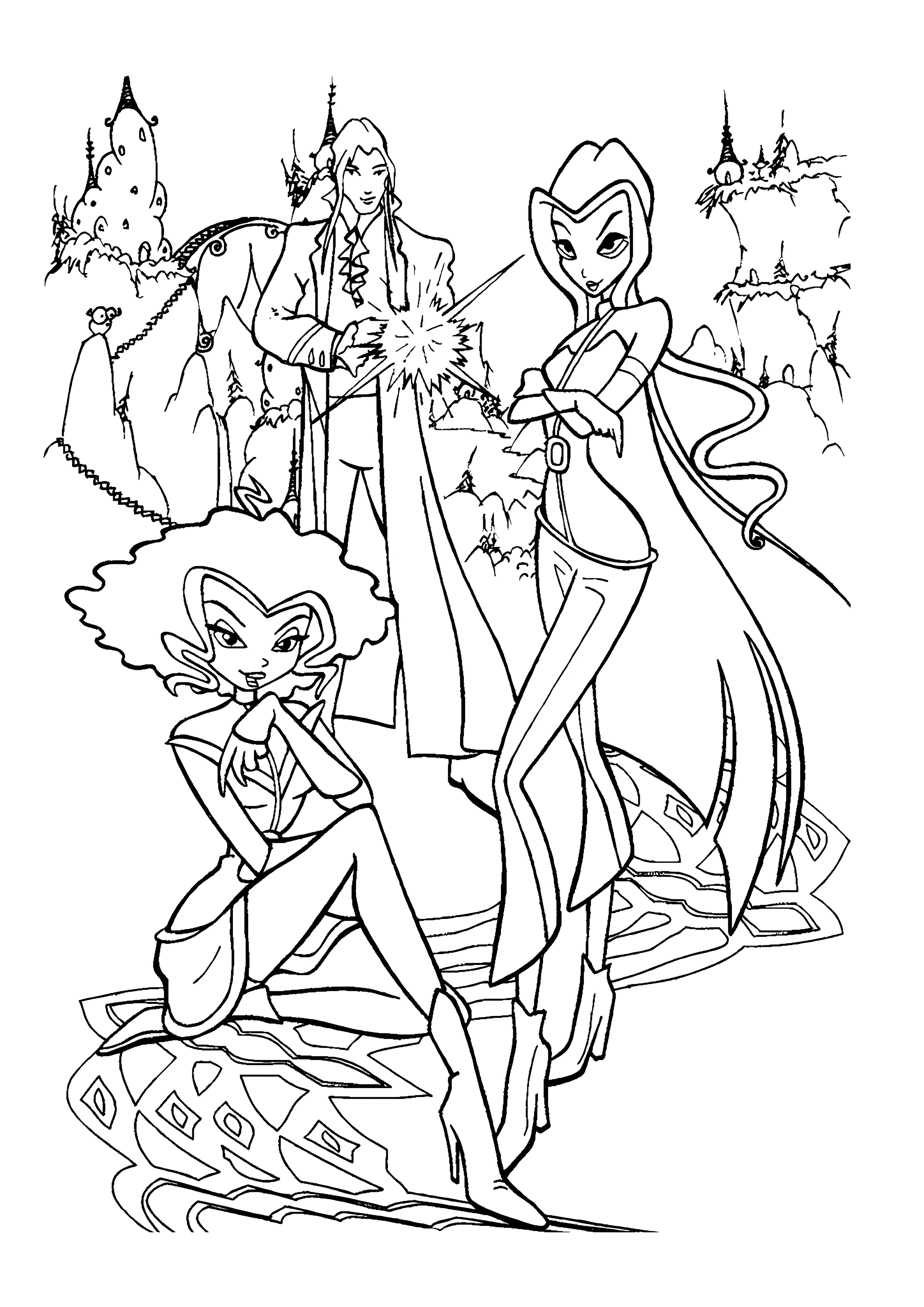 Хитрый план Трикс №2766. Раскраски для девочек по категориям. Винкс (Winx).