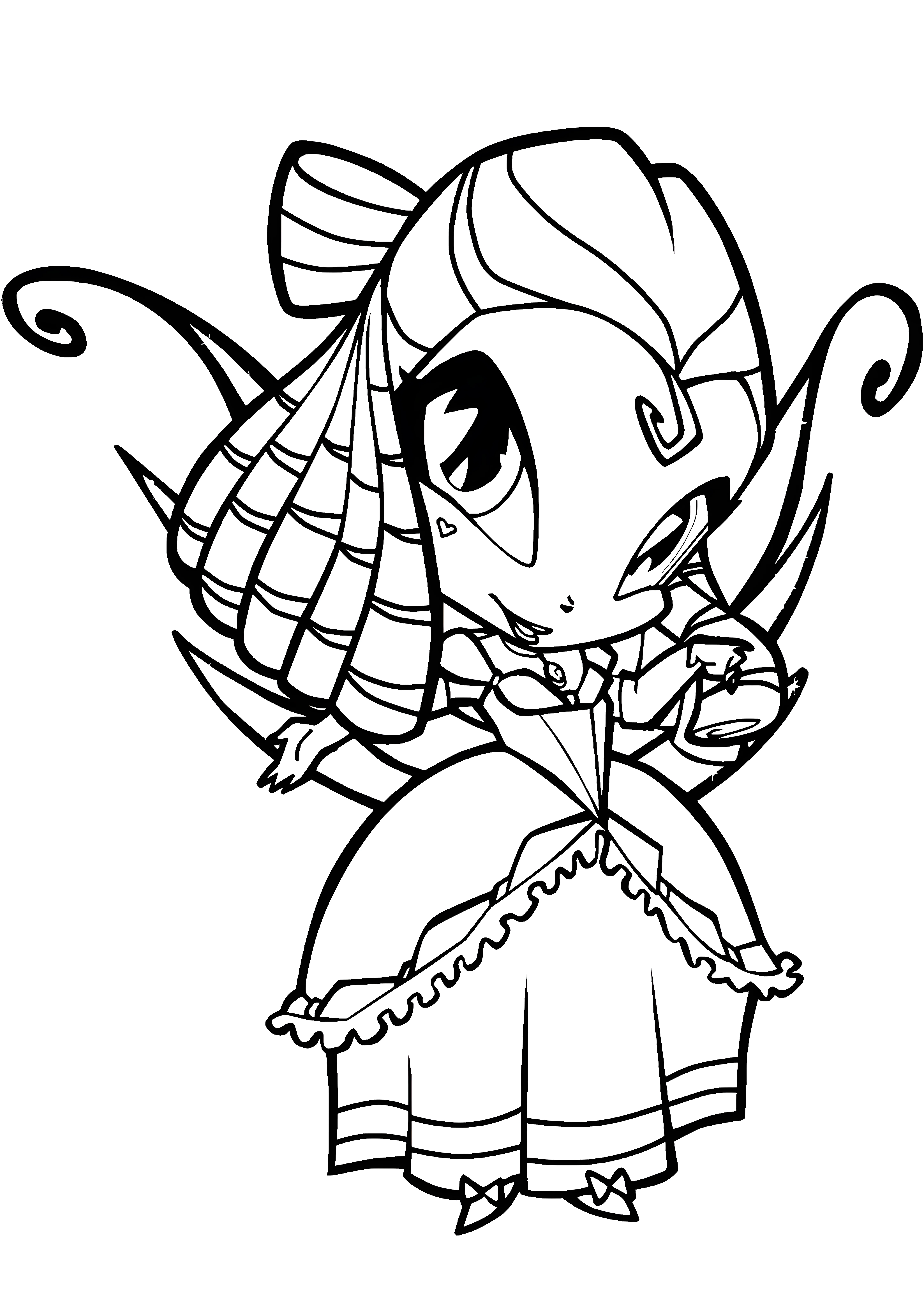 Тьюн №2762. Раскраски для девочек по категориям. Винкс (Winx).