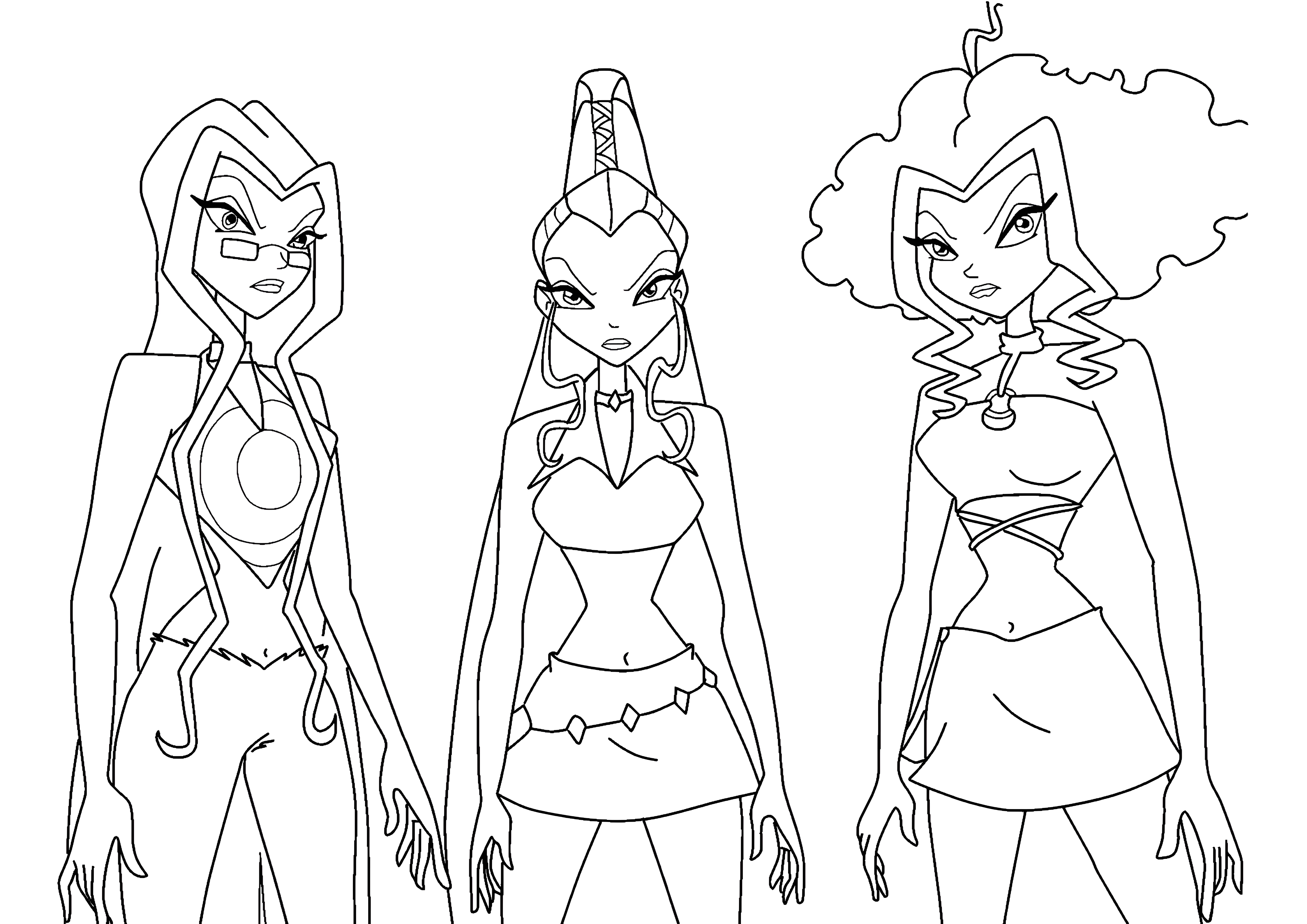 Трикс №2761. Раскраски для девочек по категориям. Винкс (Winx).
