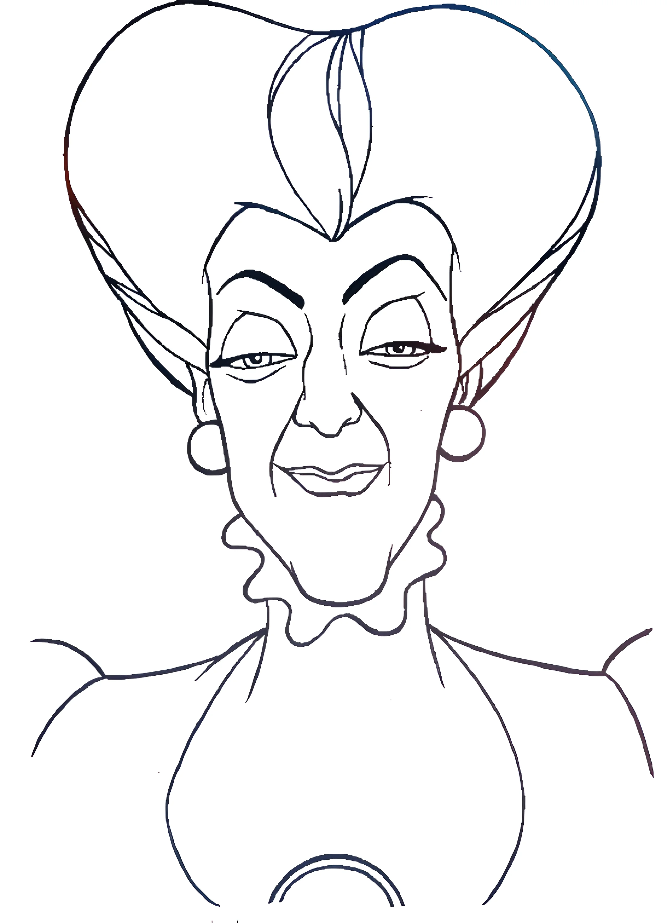 Мачеха довольна №2199. Раскраски для девочек по категориям. Золушка.