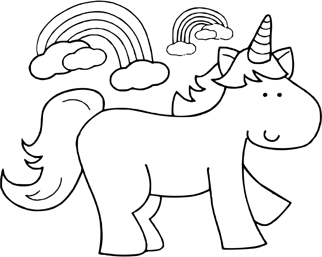Единорог unicorn №4102. Раскраски для девочек по категориям. Сборник всех единорогов.