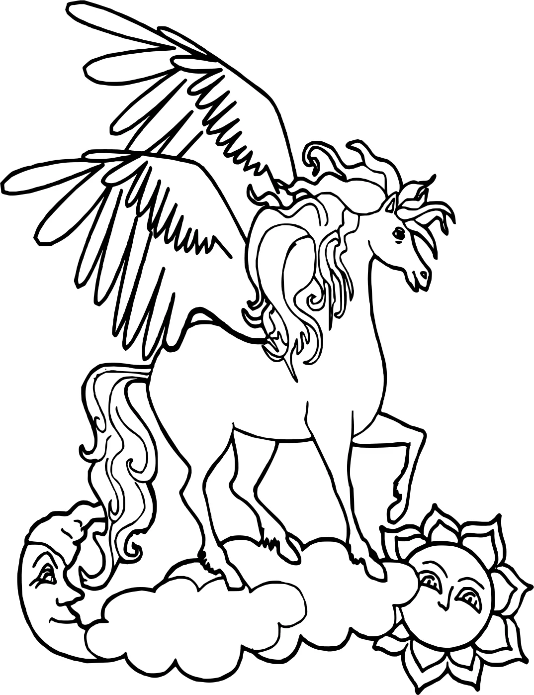 Раскраска «Единорог №4024. Раскраски для девочек по категориям. Сборник всех единорогов.