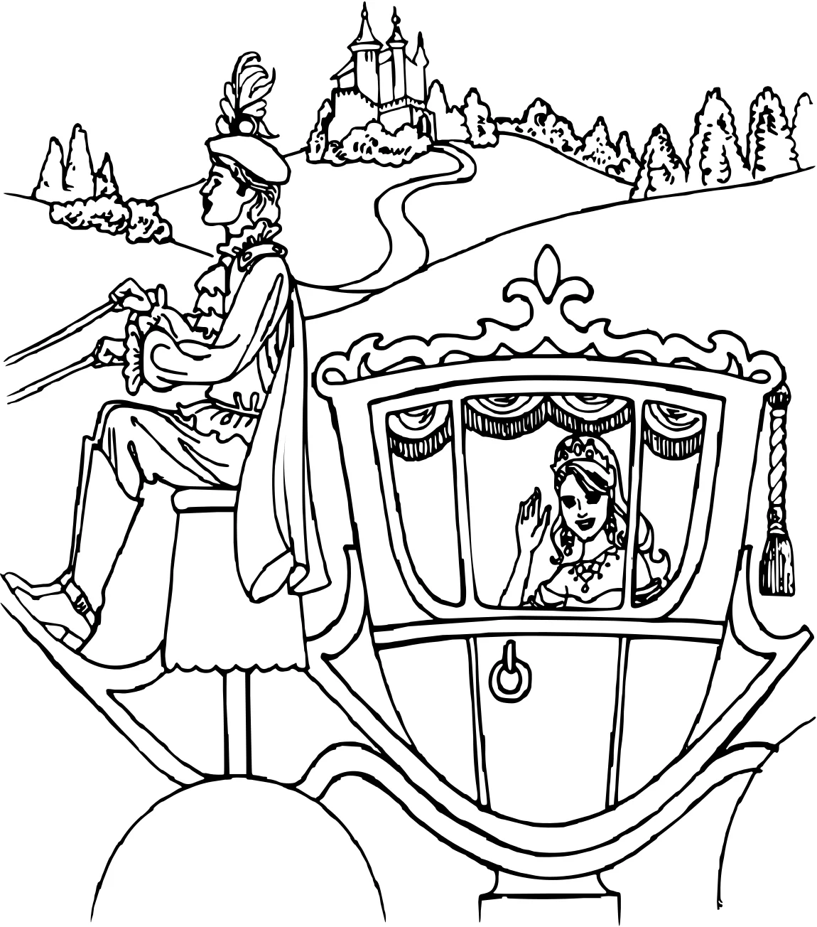 Раскраска "Принцесса Леонора" (Princess Leonora №11555. Популярные раскраски. Все принцессы из всех мультиков, сказок, игр.