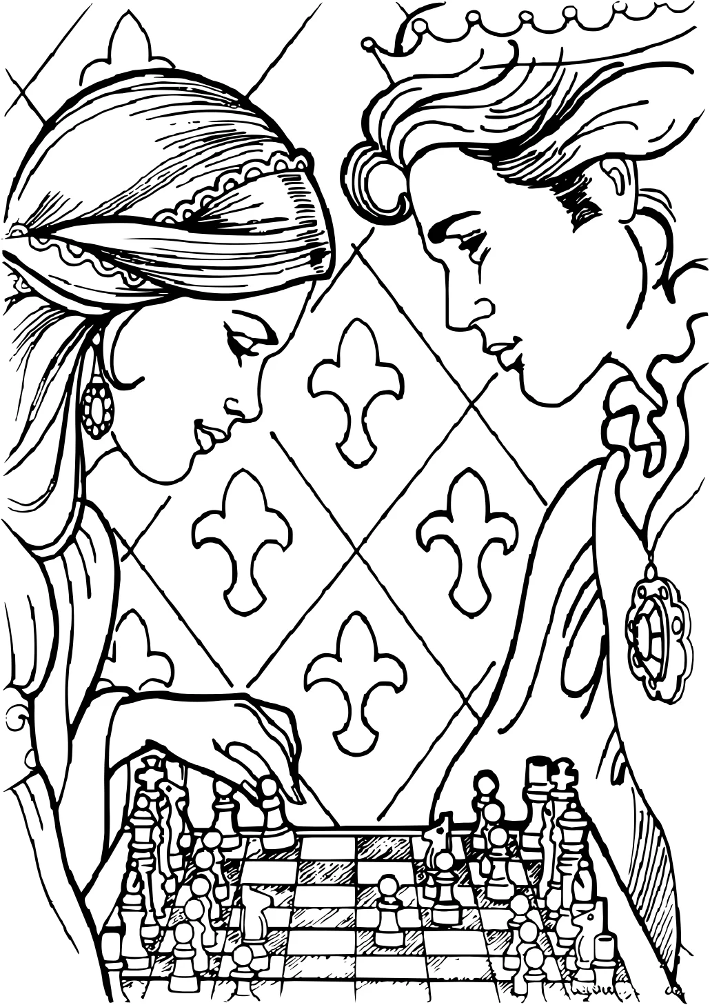 Раскраска "Принцесса Леонора" (Princess Leonora №11550. Популярные раскраски. Все принцессы из всех мультиков, сказок, игр.