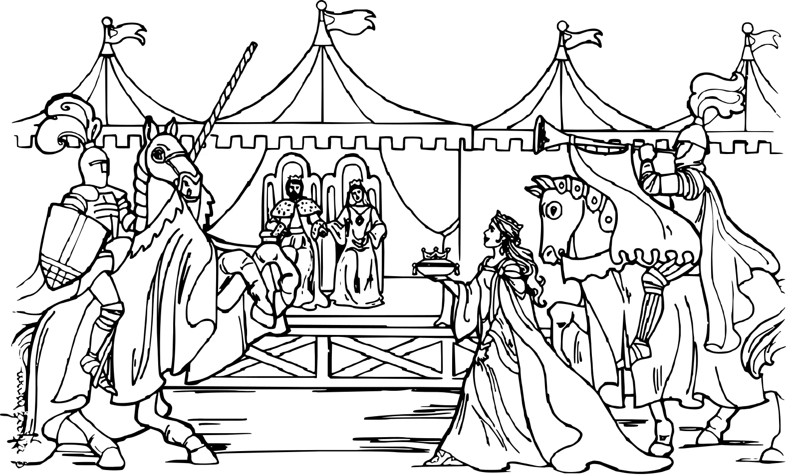Раскраска "Принцесса Леонора" (Princess Leonora №11549. Популярные раскраски. Все принцессы из всех мультиков, сказок, игр.