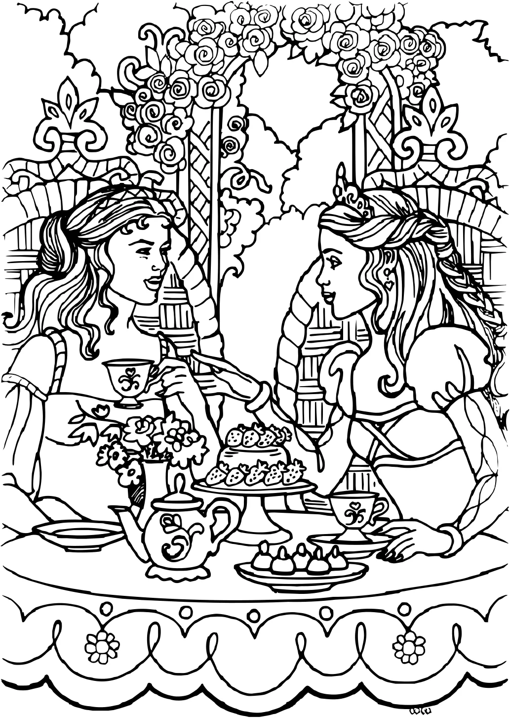 Раскраска "Принцесса Леонора" (Princess Leonora №11548. Популярные раскраски. Все принцессы из всех мультиков, сказок, игр.