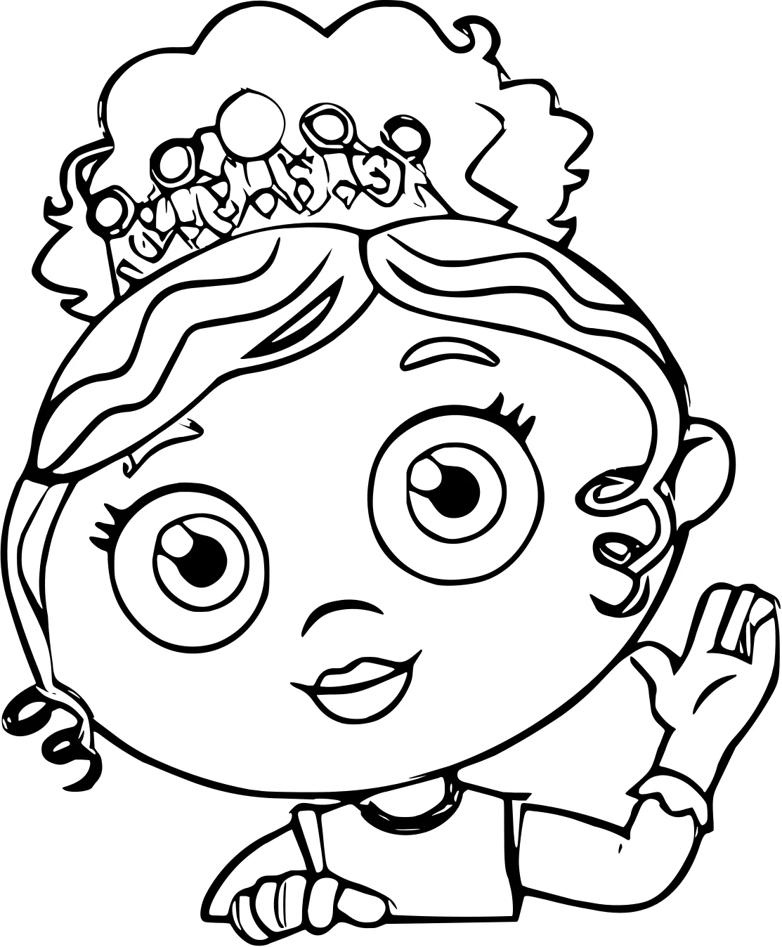 Принцесса Престо из Super Why №11429. Популярные раскраски. Все принцессы из всех мультиков, сказок, игр.