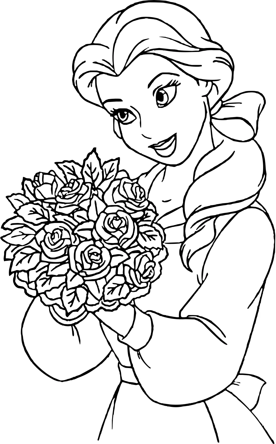 Belle Ariel Disney Princess Книжка-раскраска Рисунок Принцесса Диснея, белый фон png №12839. Популярные раскраски. Все принцессы из всех мультиков, сказок, игр.