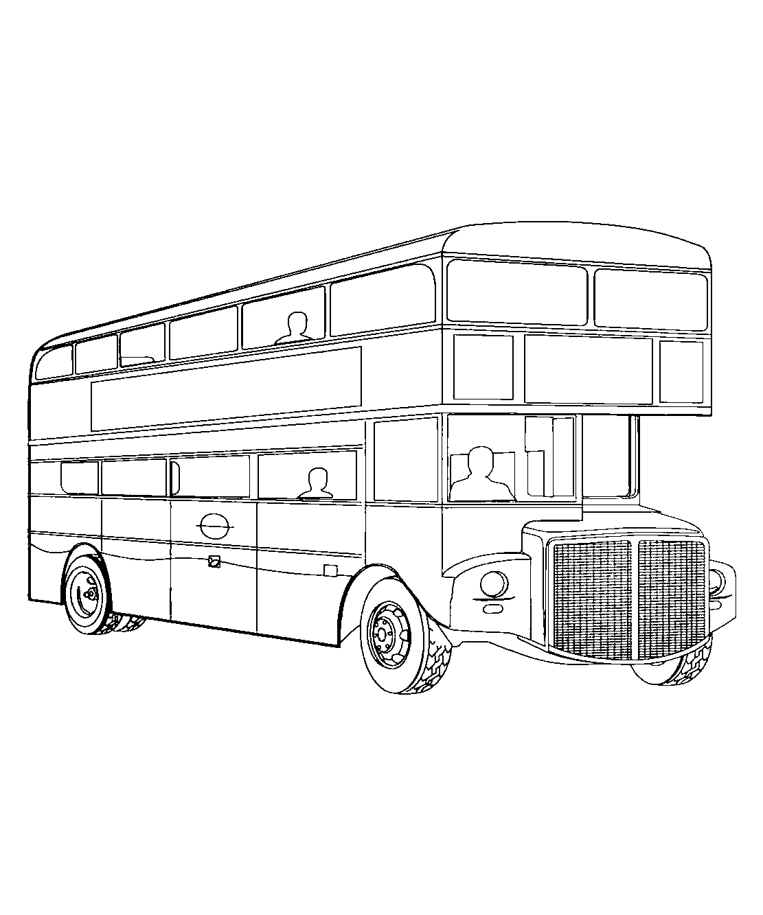 Лондонский Автобус №1151. Раскраски для мальчиков по категориям. Автобусы.