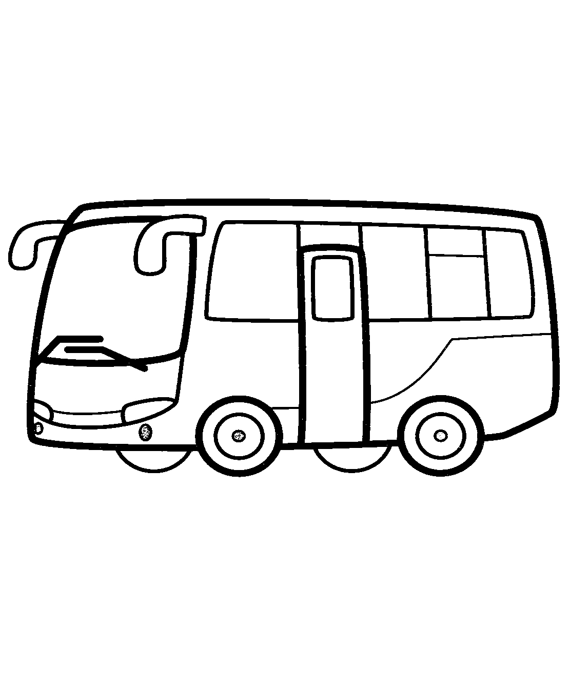 Маленький Автобус №1173. Раскраски для мальчиков по категориям. Автобусы.