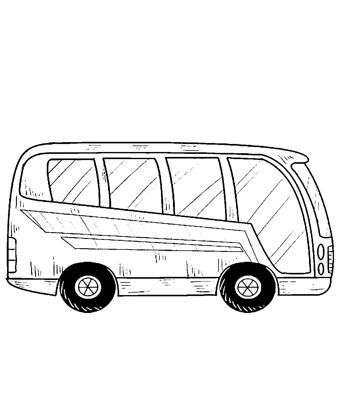 Современный Автобус №1177. Раскраски для мальчиков по категориям. Автобусы.