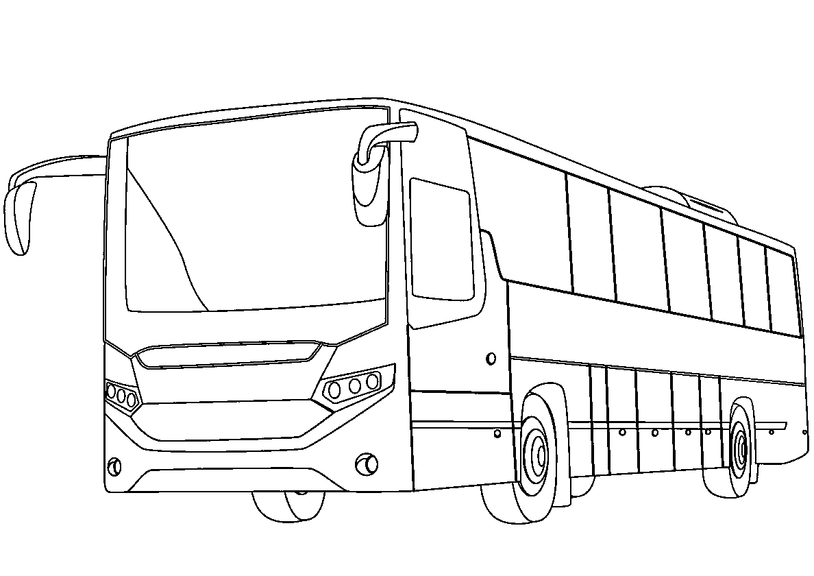 Автобус Mercedes. Раскраска Автобус №2. Раскраски для мальчиков по категориям. Автобусы.