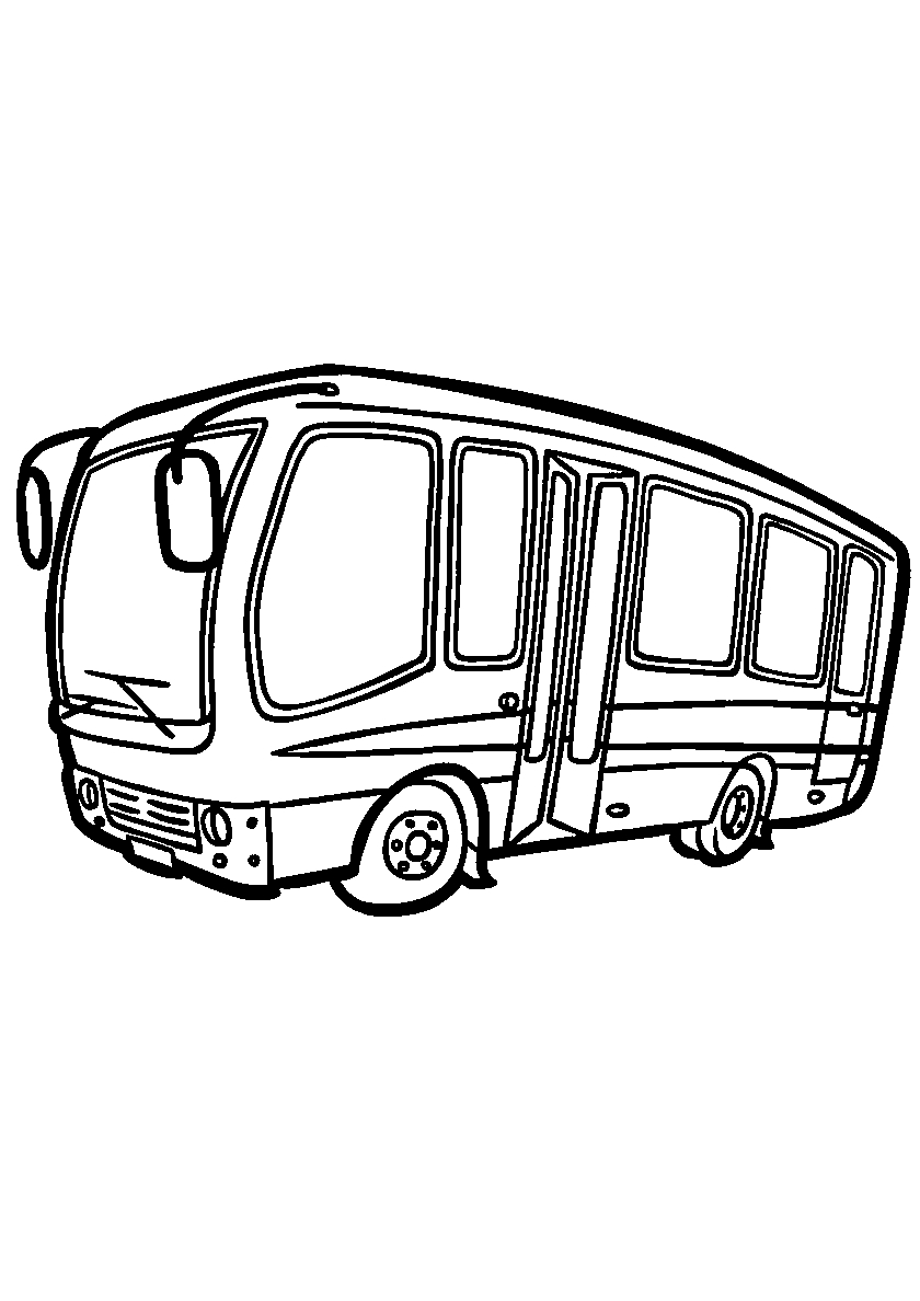 Стремительный автобус №10. Раскраски для мальчиков по категориям. Автобусы.