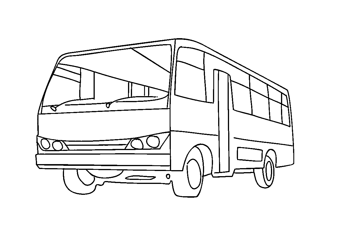 Школьный автобус Starline. Раскраска для мальчиков №5. Раскраски для мальчиков по категориям. Автобусы.