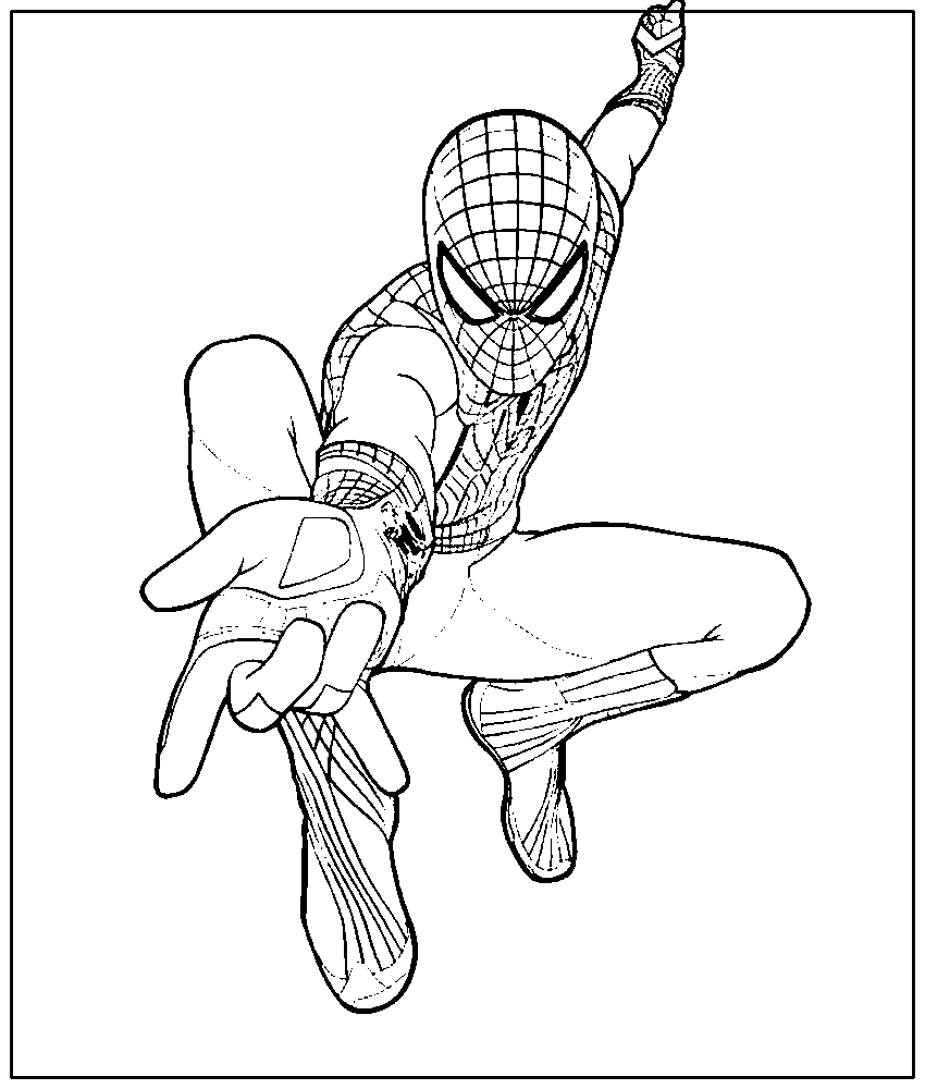 Крутой Spiderman. Раскраски Marvel. Раскраска человек паук №681. Раскраски для мальчиков по категориям. Человек-паук.