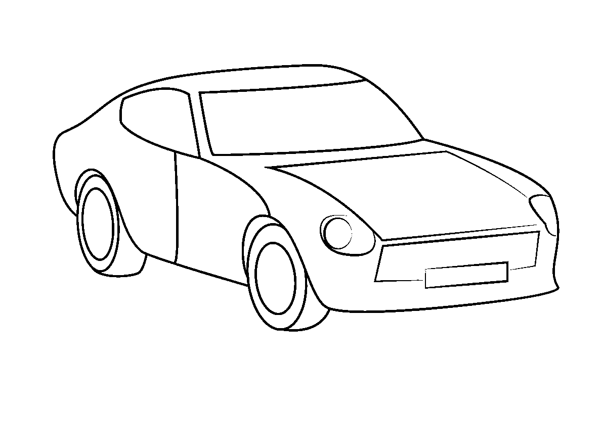 Датсун 240z №119. Раскраски для мальчиков по категориям. Гоночные машины.