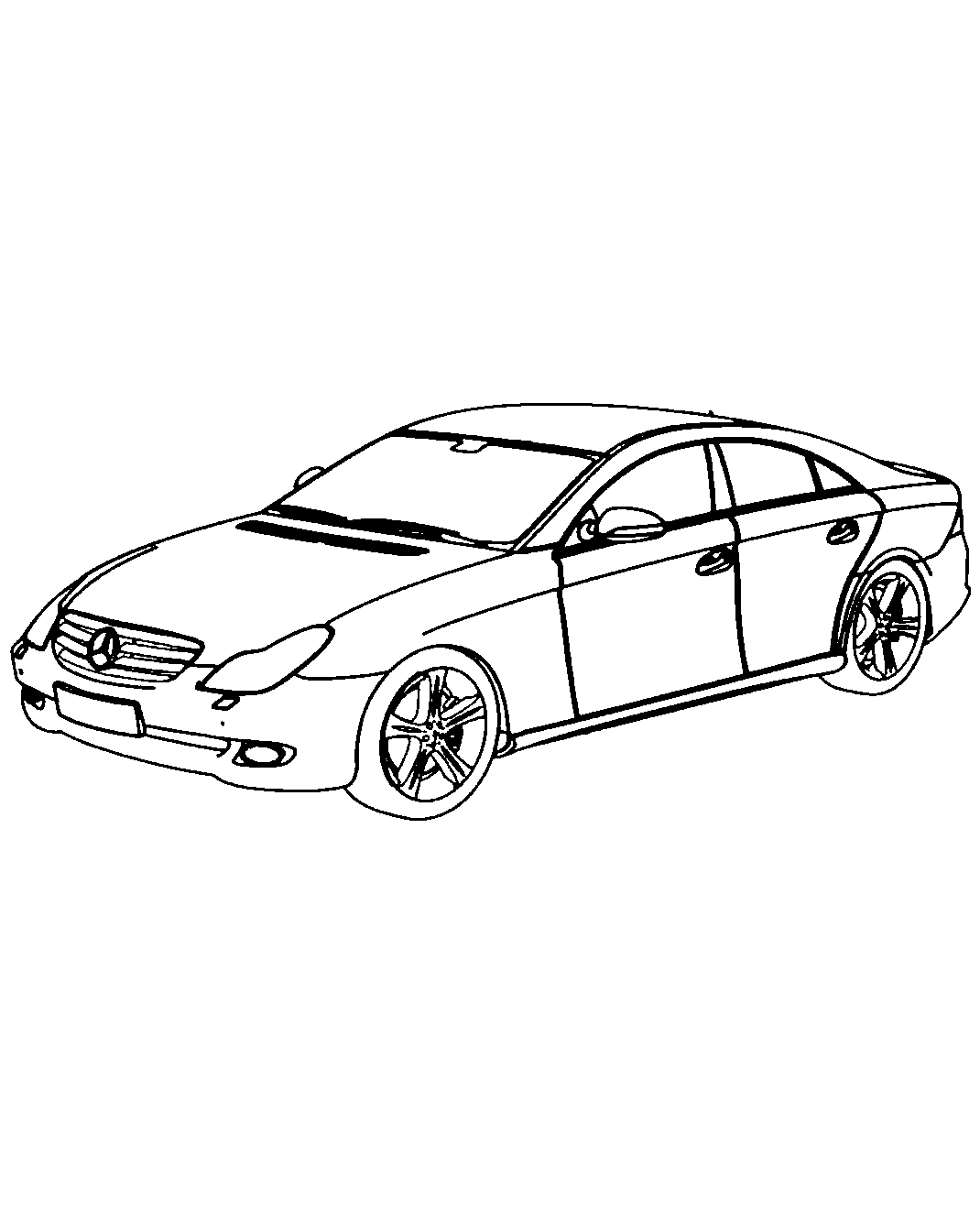 Mercedes-Benz №1513. Раскраски для мальчиков по категориям. Гоночные машины.