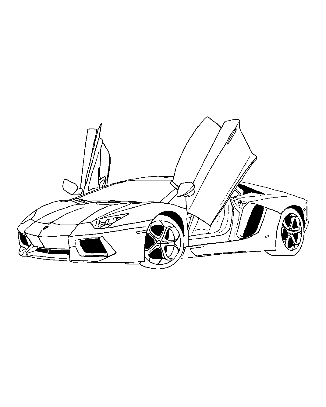 Lamborghini №1517. Раскраски для мальчиков по категориям. Гоночные машины.