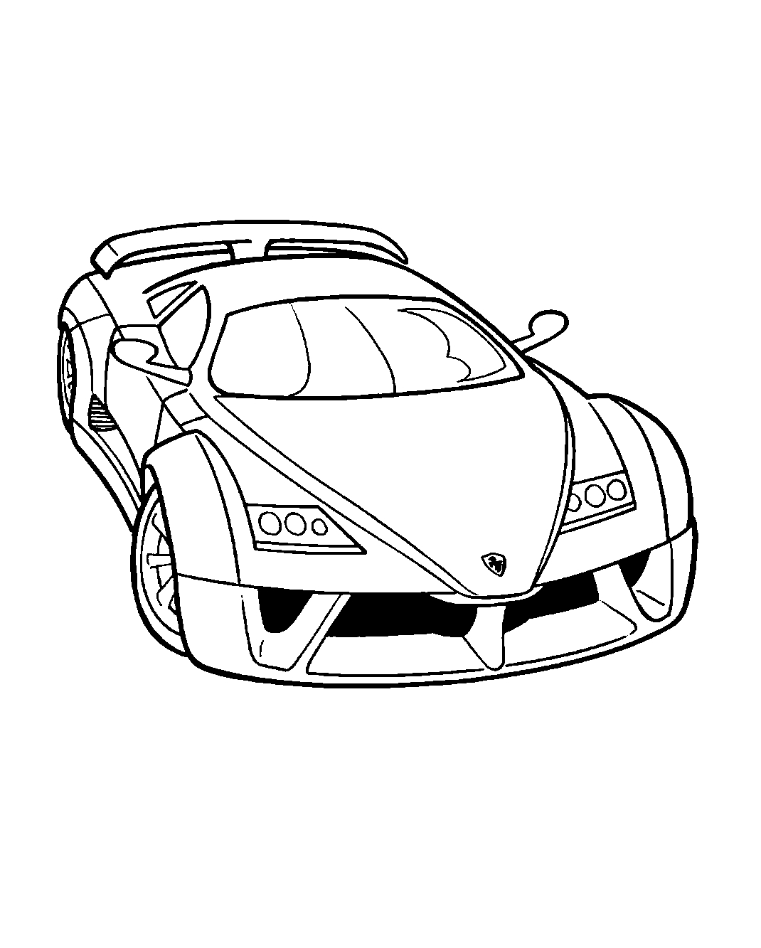 Ferrari Enzo №1580. Раскраски для мальчиков по категориям. Гоночные машины.