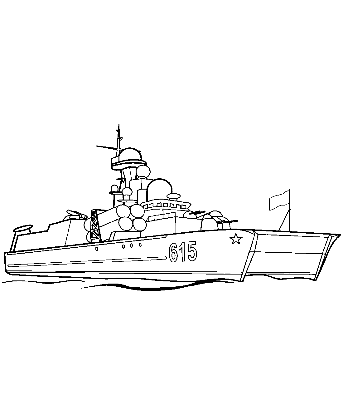 Корабль десанта №1088. Раскраски для мальчиков по категориям. Корабли.