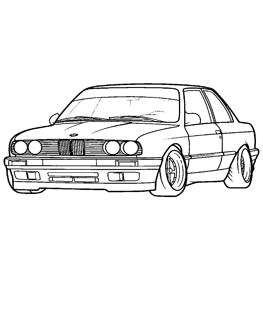BMW M3 Sport Evolution №1203. Раскраски для мальчиков по категориям. Машины.