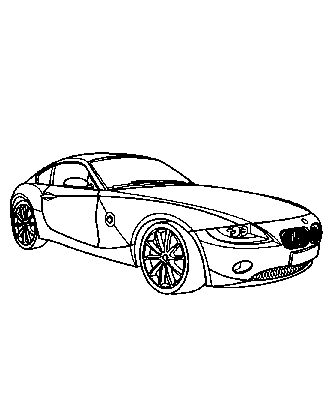 BMW Z4 №1189. Раскраски для мальчиков по категориям. Машины.