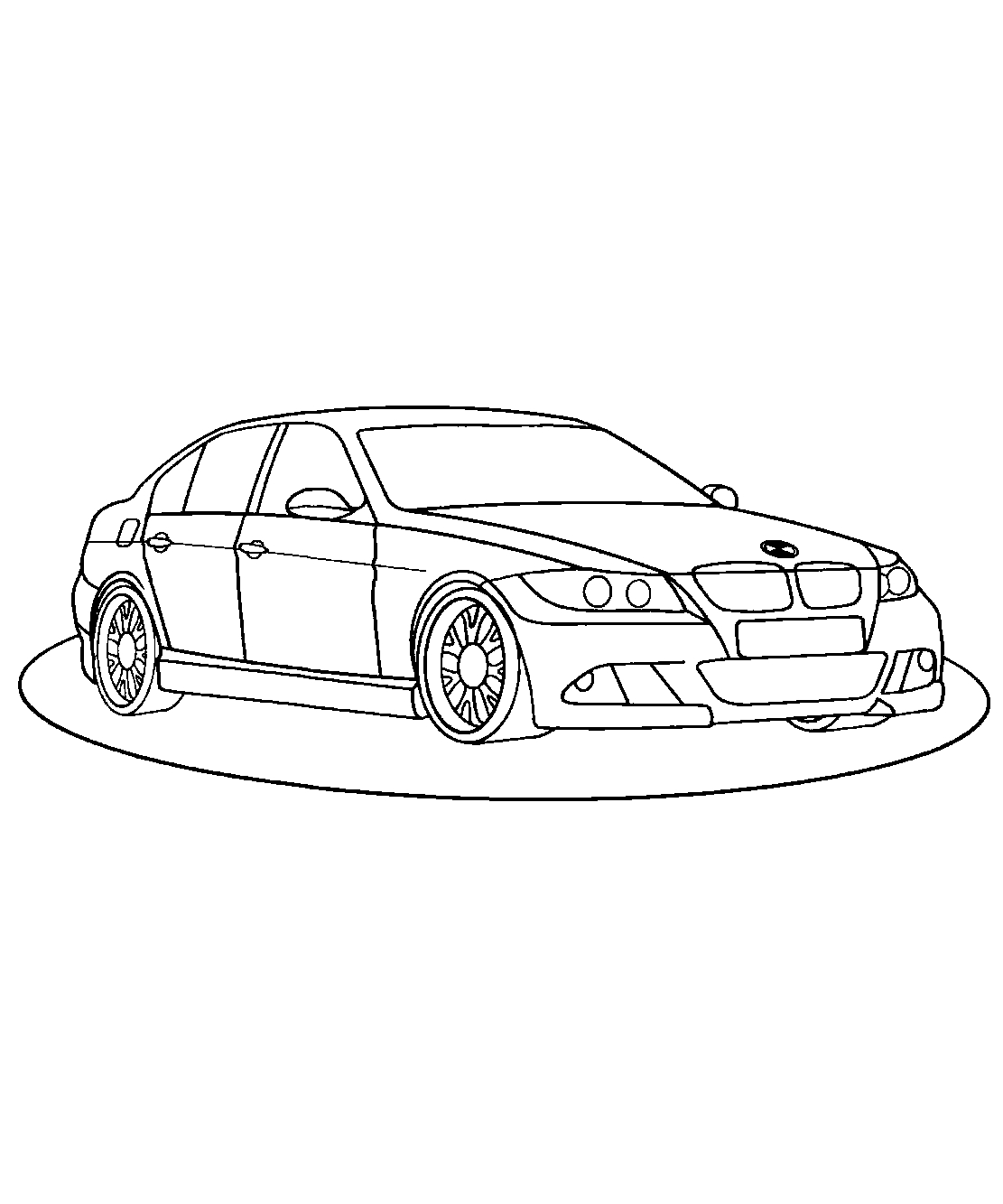 BMW рейнджер Е90 №1187. Раскраски для мальчиков по категориям. Машины.