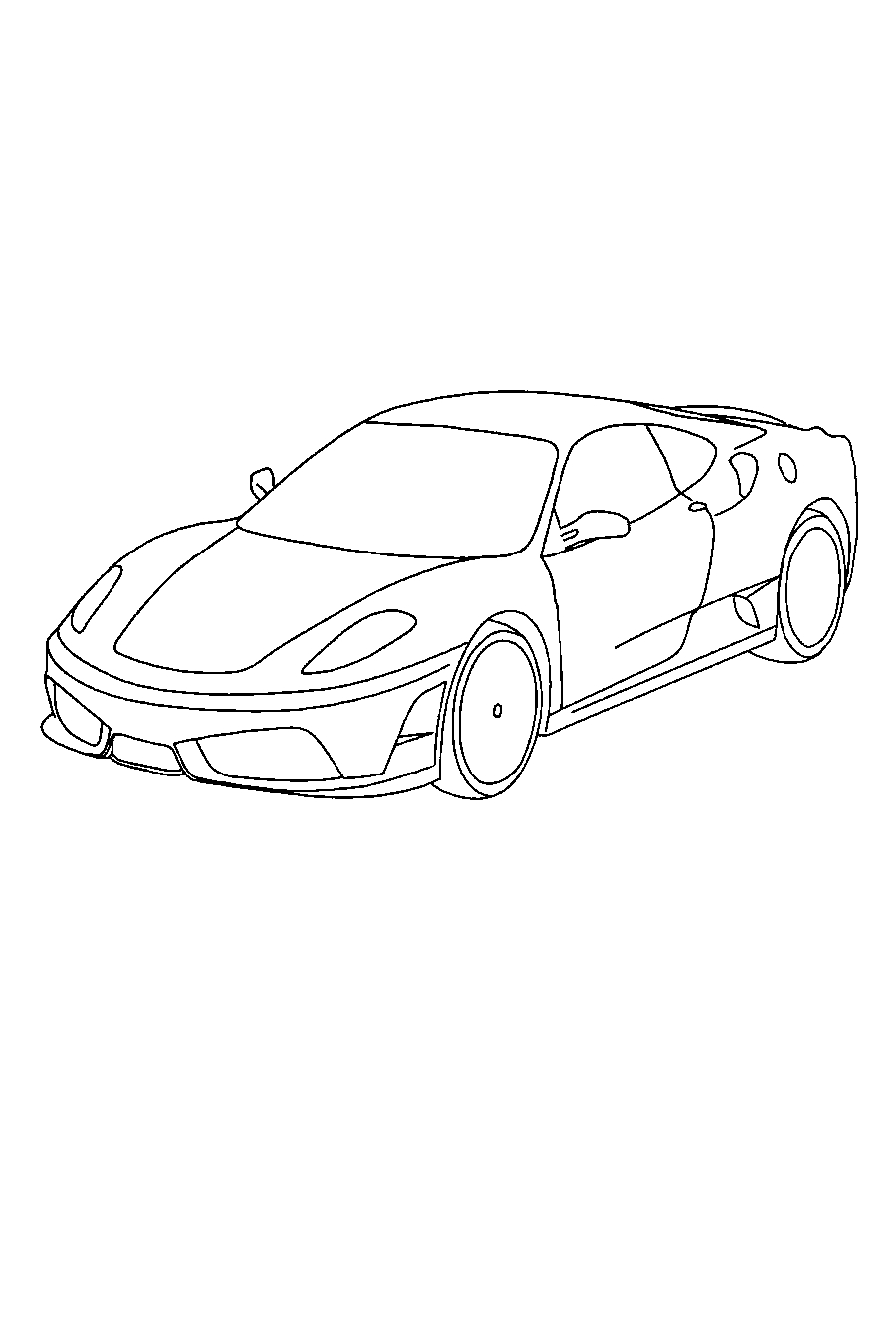 Ferrari F430 №1269. Раскраски для мальчиков по категориям. Машины.