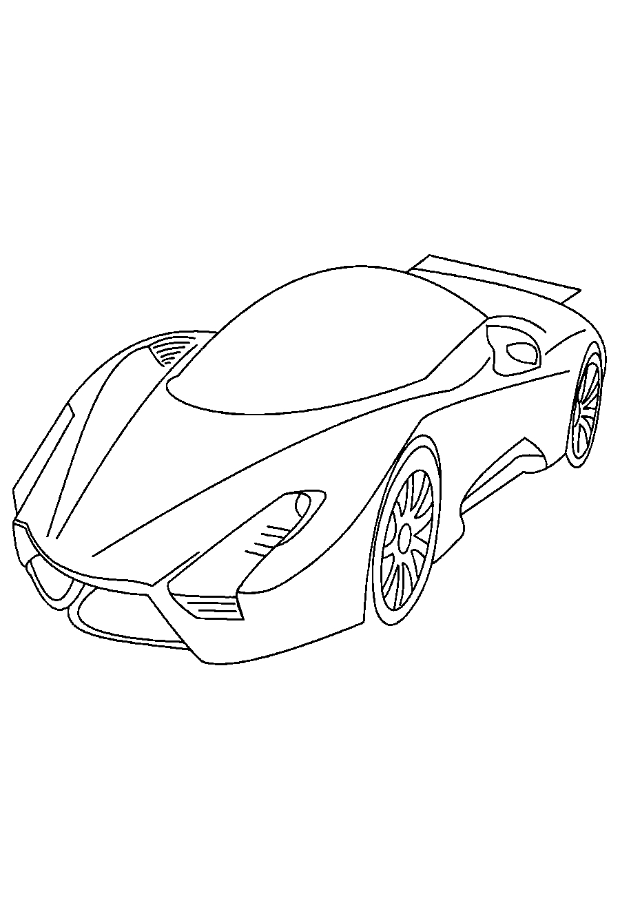 Lotus Evija №1374. Раскраски для мальчиков по категориям. Машины.