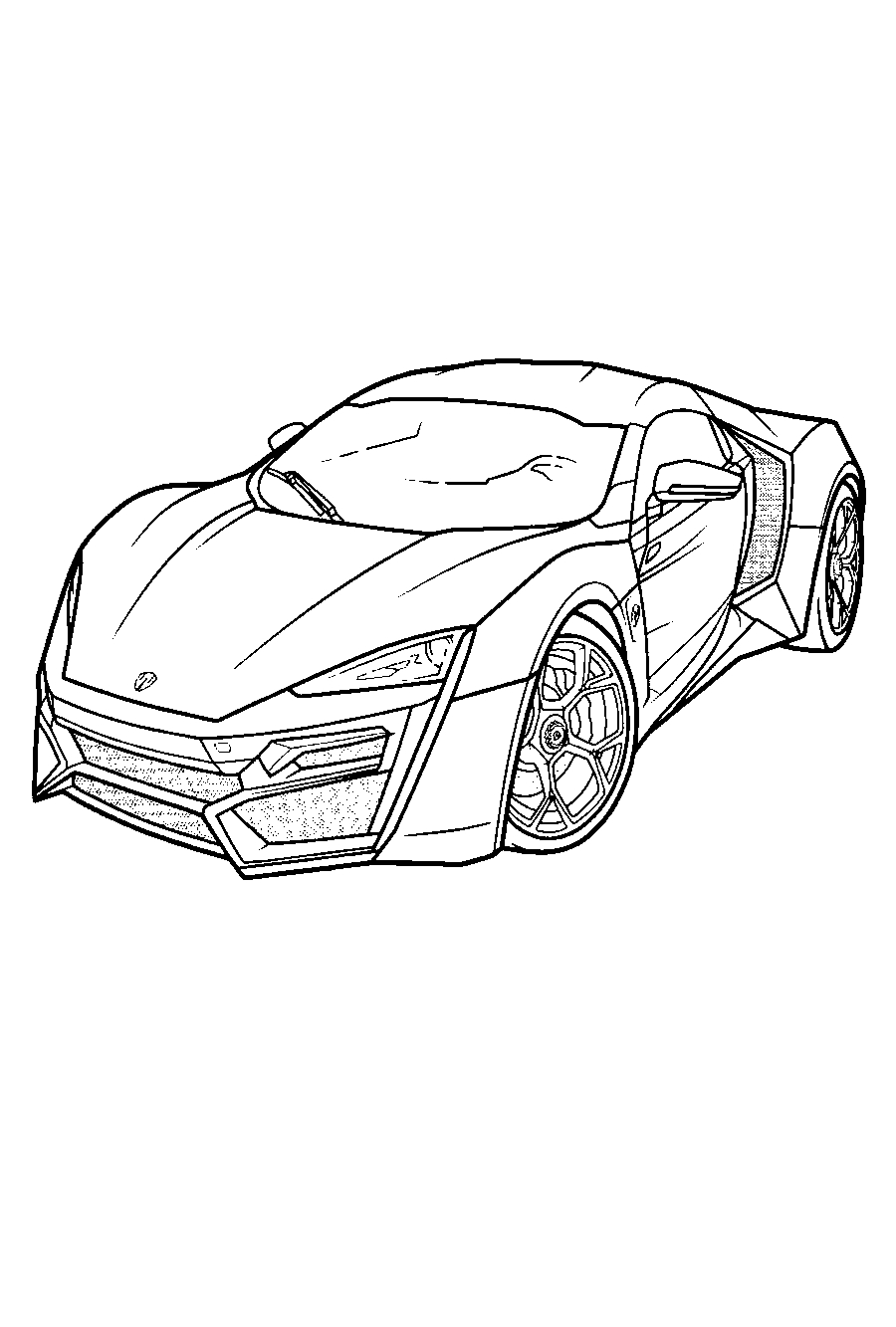 Lamborghini Veneno №1354. Раскраски для мальчиков по категориям. Машины.