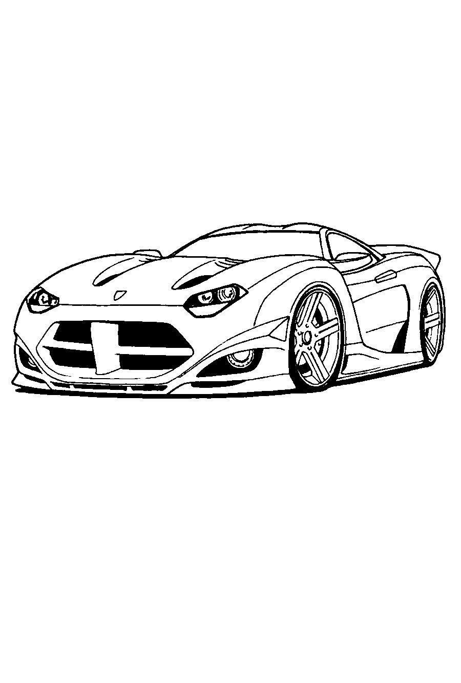 Dodge Viper №1355. Раскраски для мальчиков по категориям. Машины.