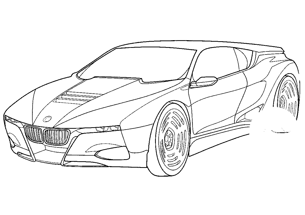 BMW M1 №660. Раскраски для мальчиков по категориям. Машины.
