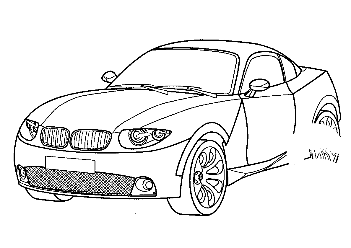 BMW X Coupe №642. Раскраски для мальчиков по категориям. Машины.