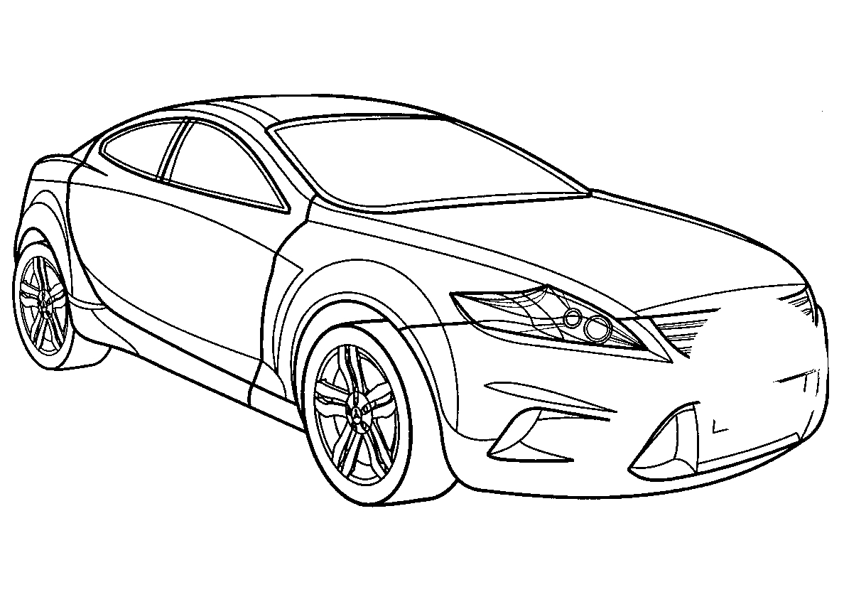 Ford Losis №635. Раскраски для мальчиков по категориям. Машины.
