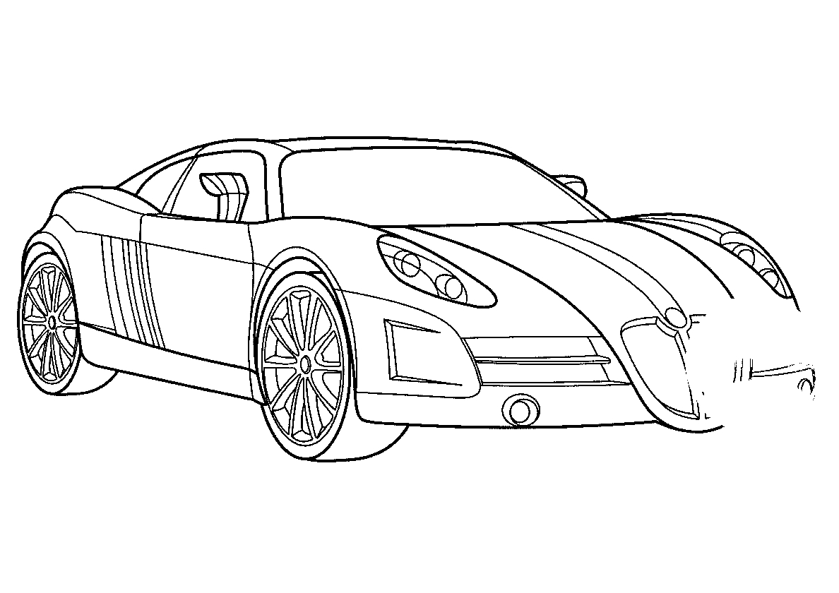 Jaguar X10 №639. Раскраски для мальчиков по категориям. Машины.